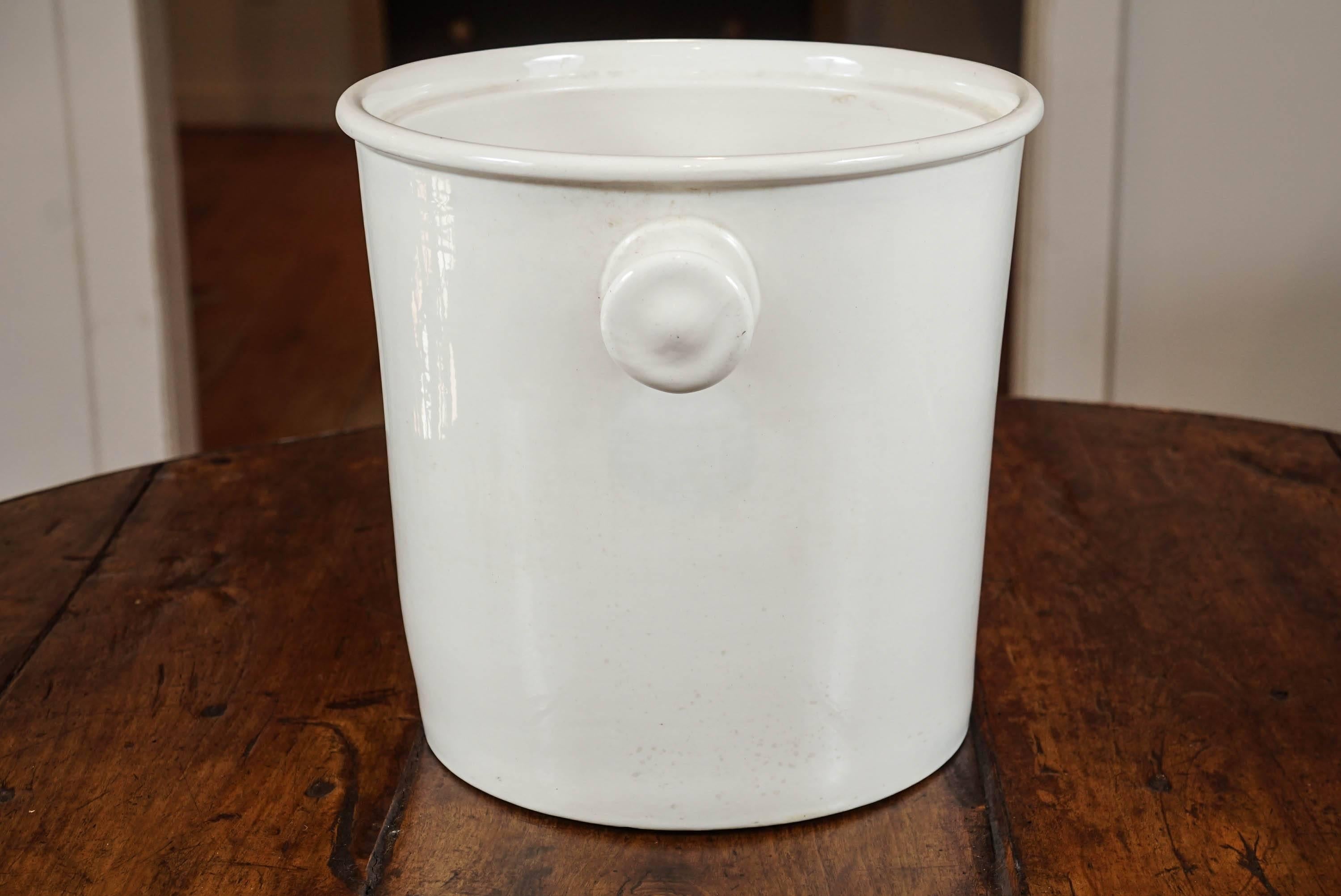 English Whiteware Ice Bucket