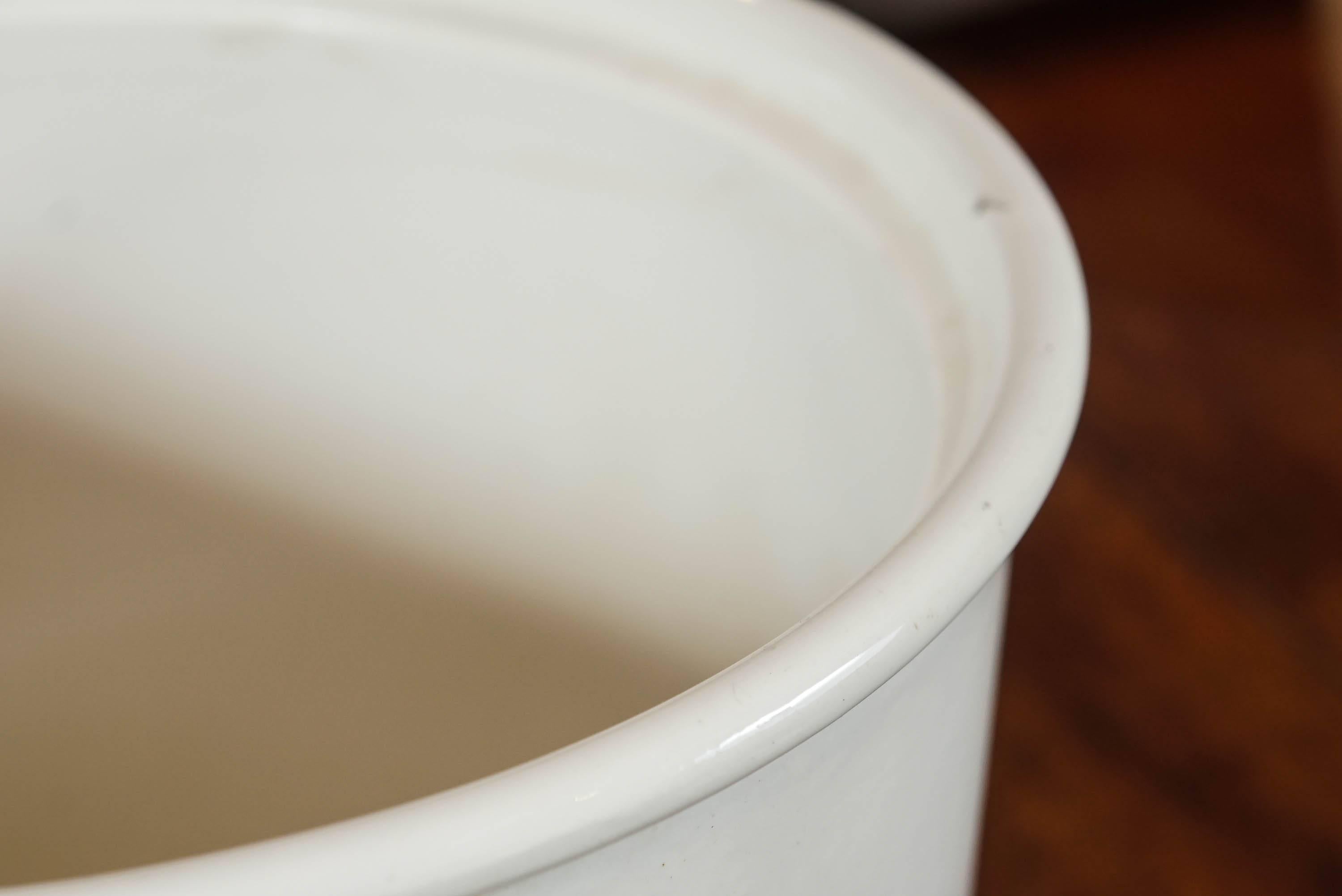 Late 19th Century Whiteware Ice Bucket