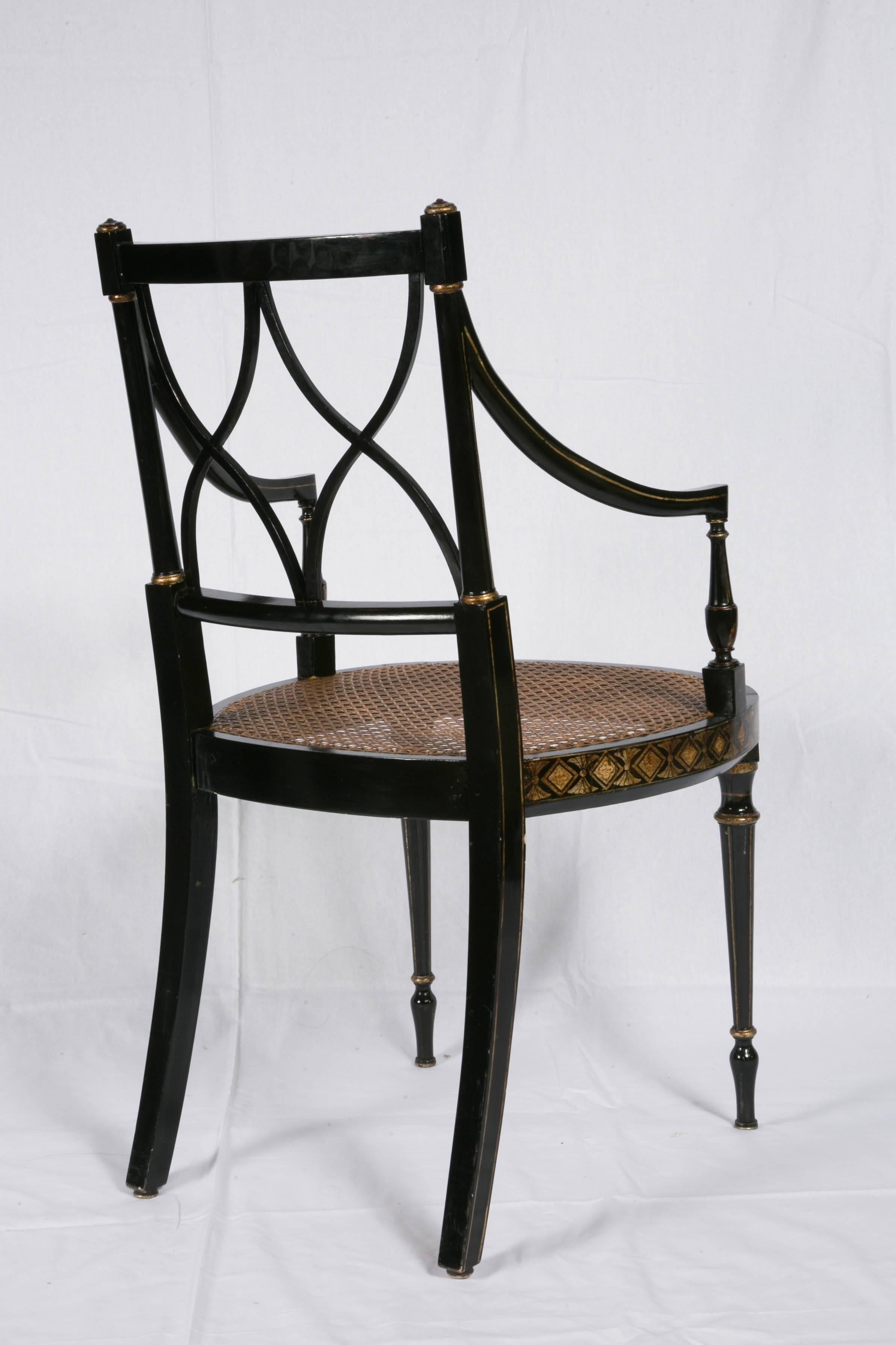 Set of Eight English 19th Century Armchairs 1