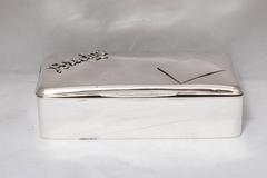 Edwardian Large Sterling Silver "Bridge" Box