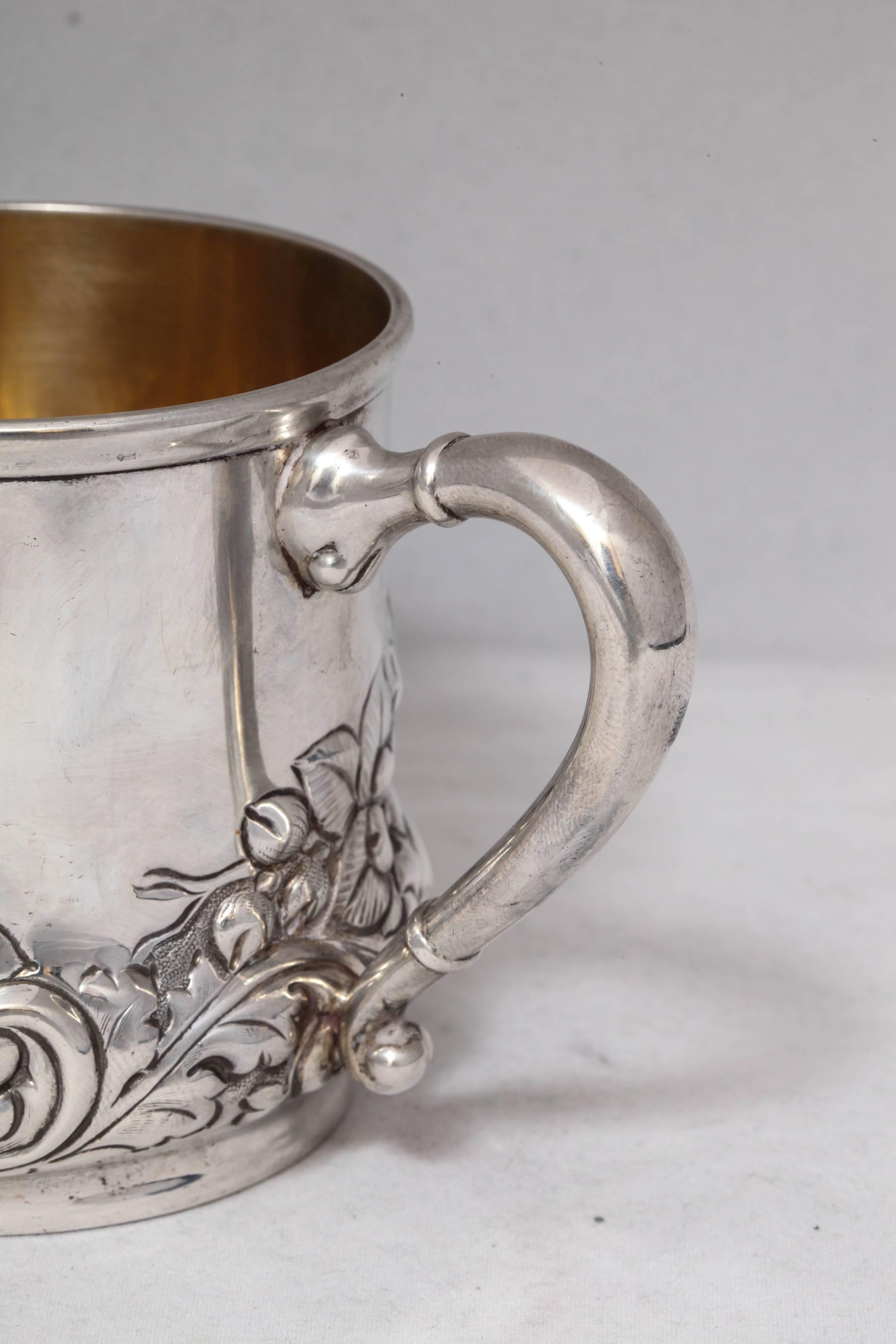 Late 19th Century Victorian Sterling Silver Baby Cup