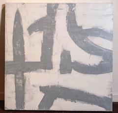 Blue and White Texture Art