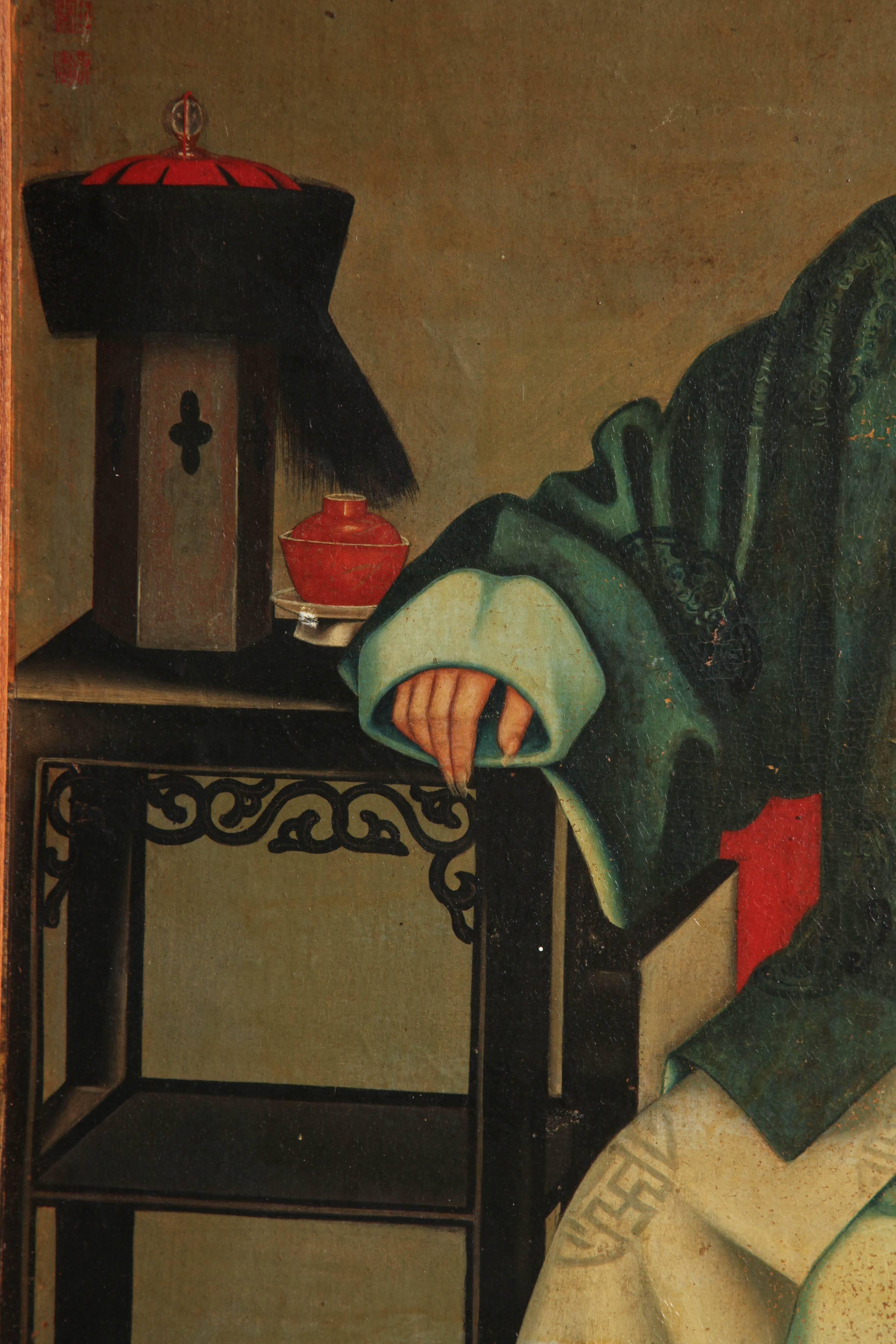 Chinese Export Chinese Ancestor Portrait