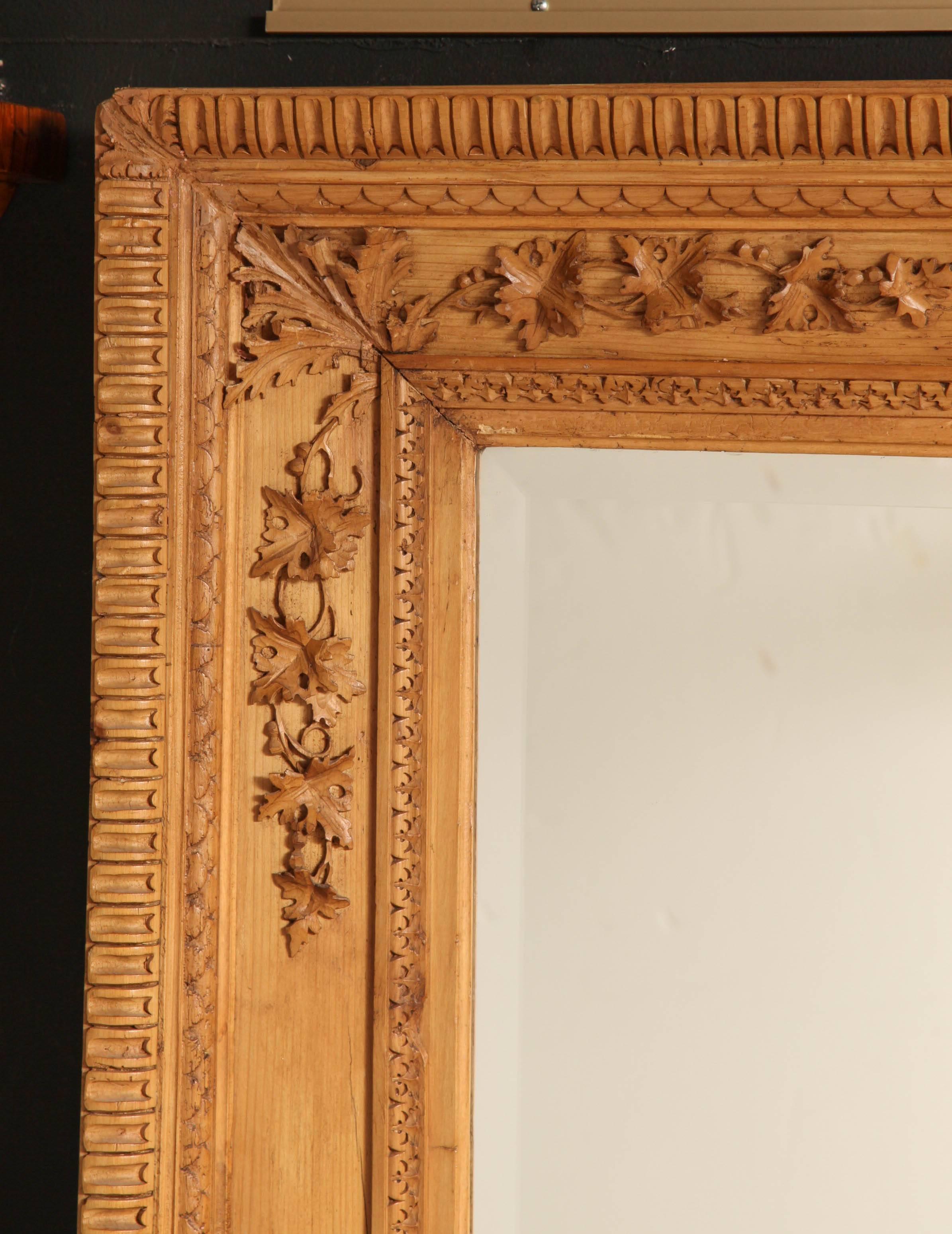 American Aesthetic Movement Carved Pine Mirror 2