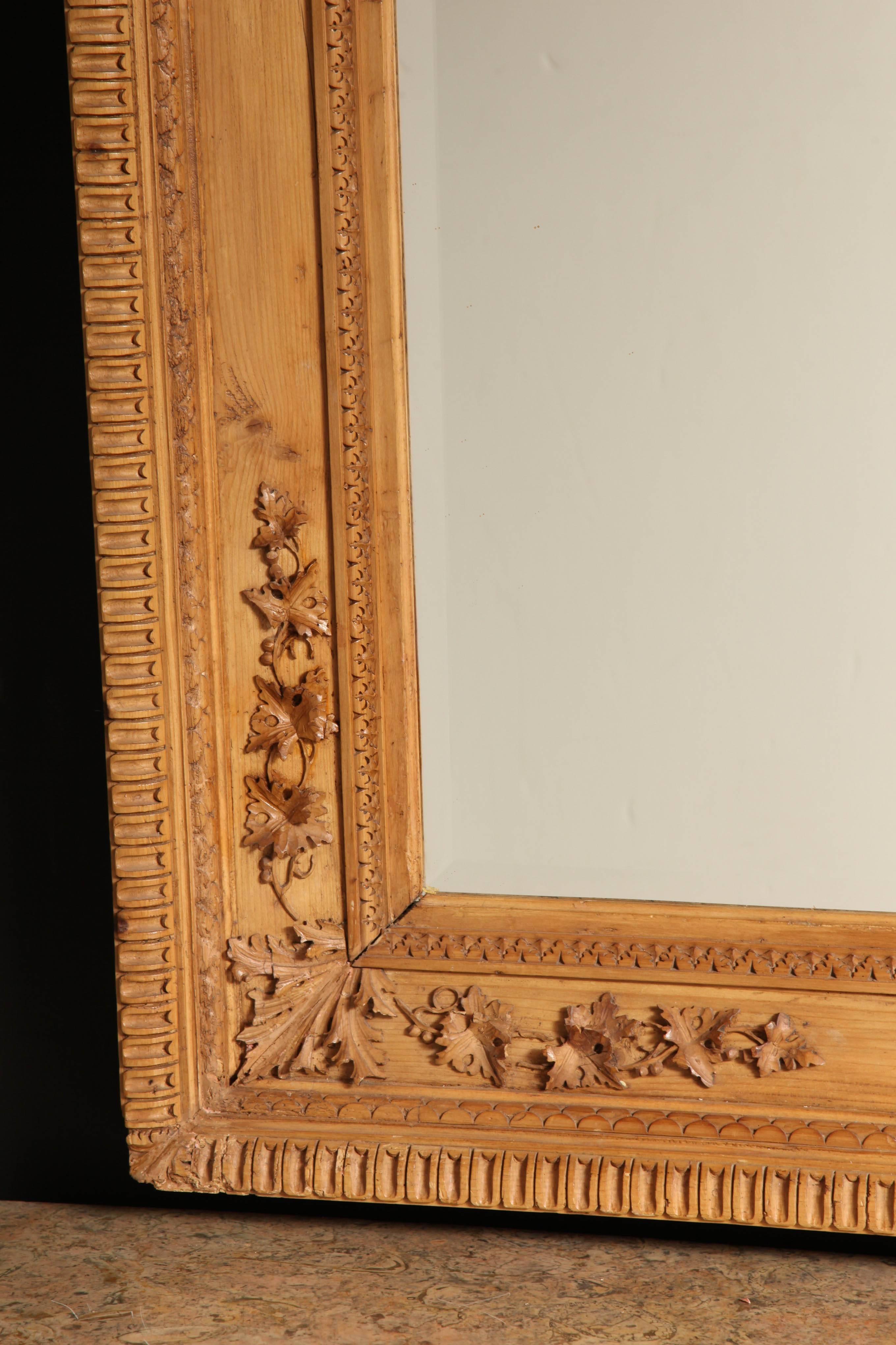 American Aesthetic Movement Carved Pine Mirror 3