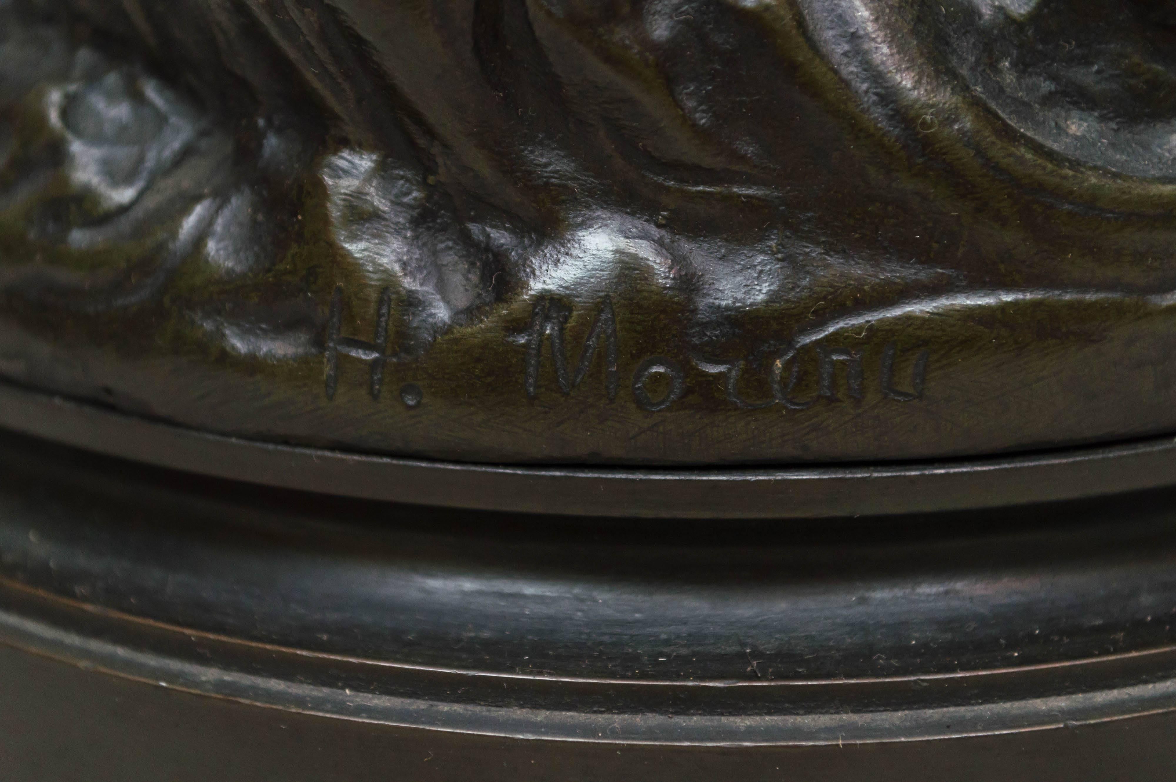 19th Century Bronze Figure of Salacia, Who Was Neptune's Wife, Artist Signed