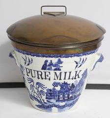 Pure Milk Willow Ware Milk Pail