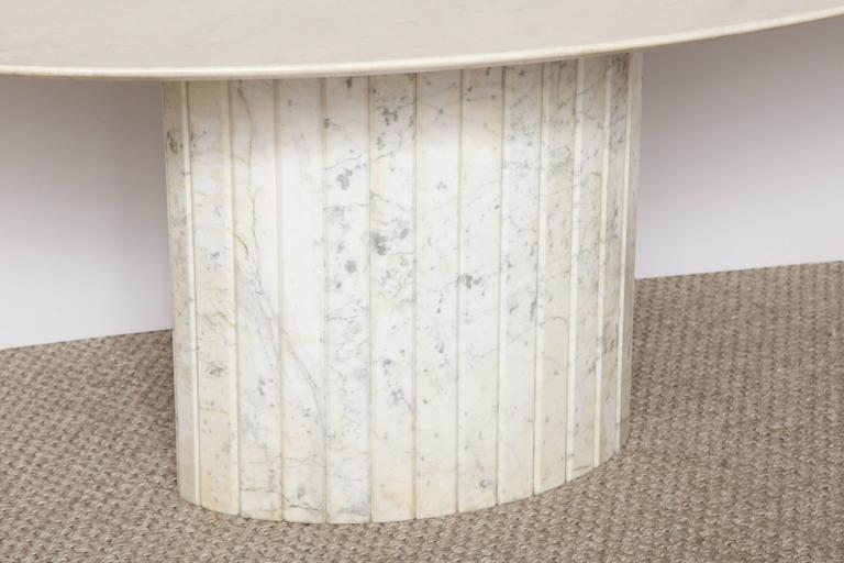 Oval Marble Dining Table at 1stDibs
