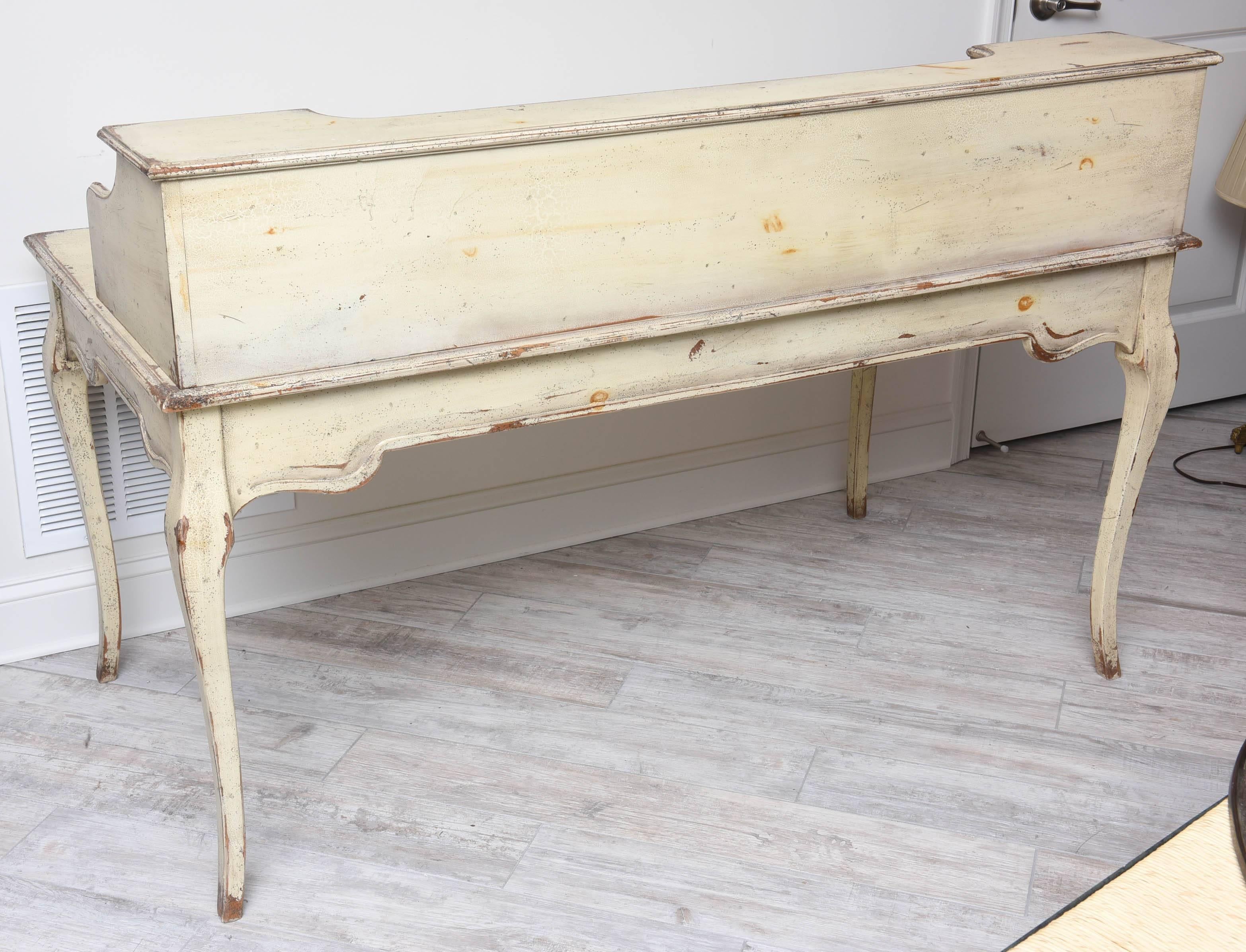 20th Century Large Painted Country French Desk