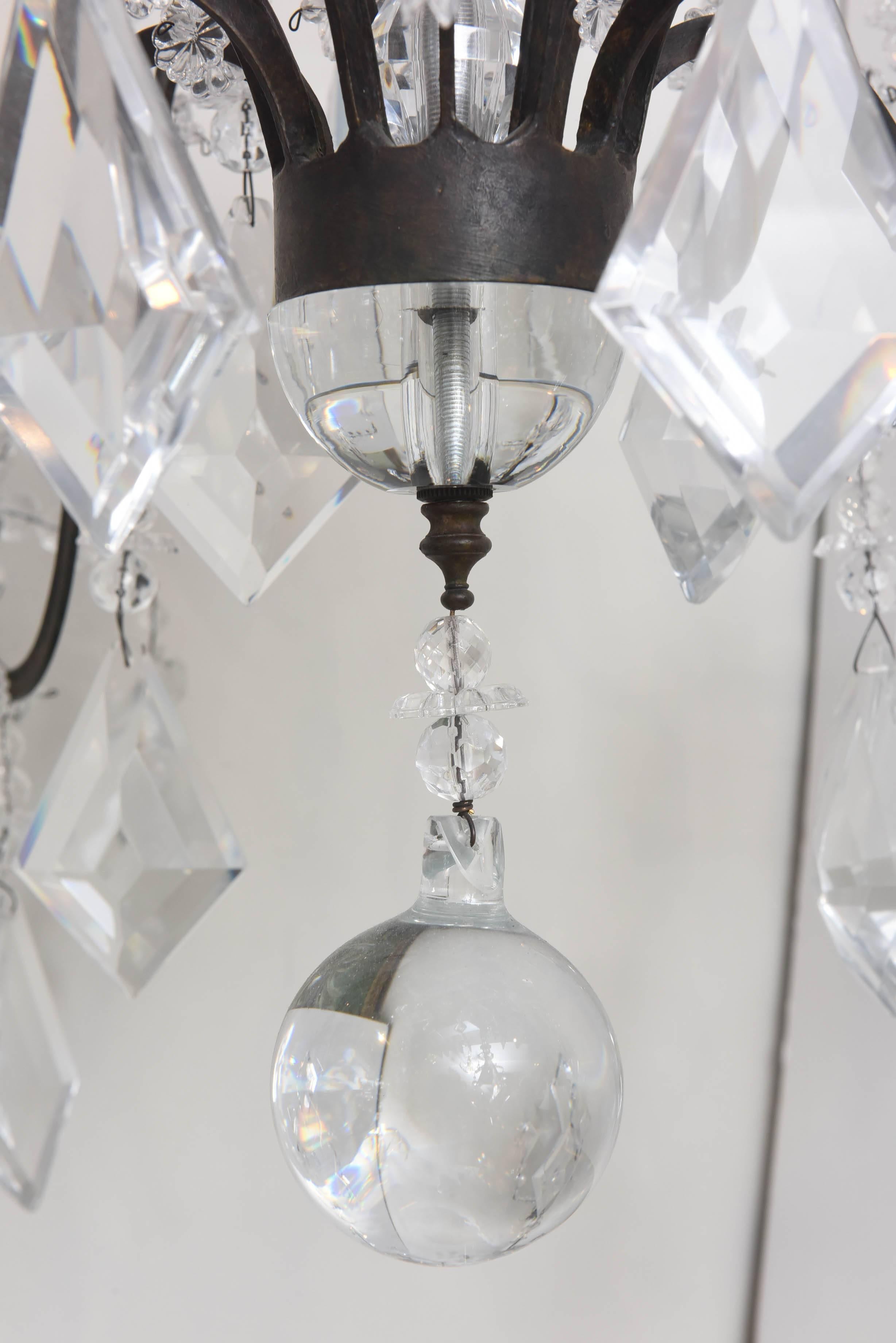 Large Three-Tier Crystal Chandelier 3