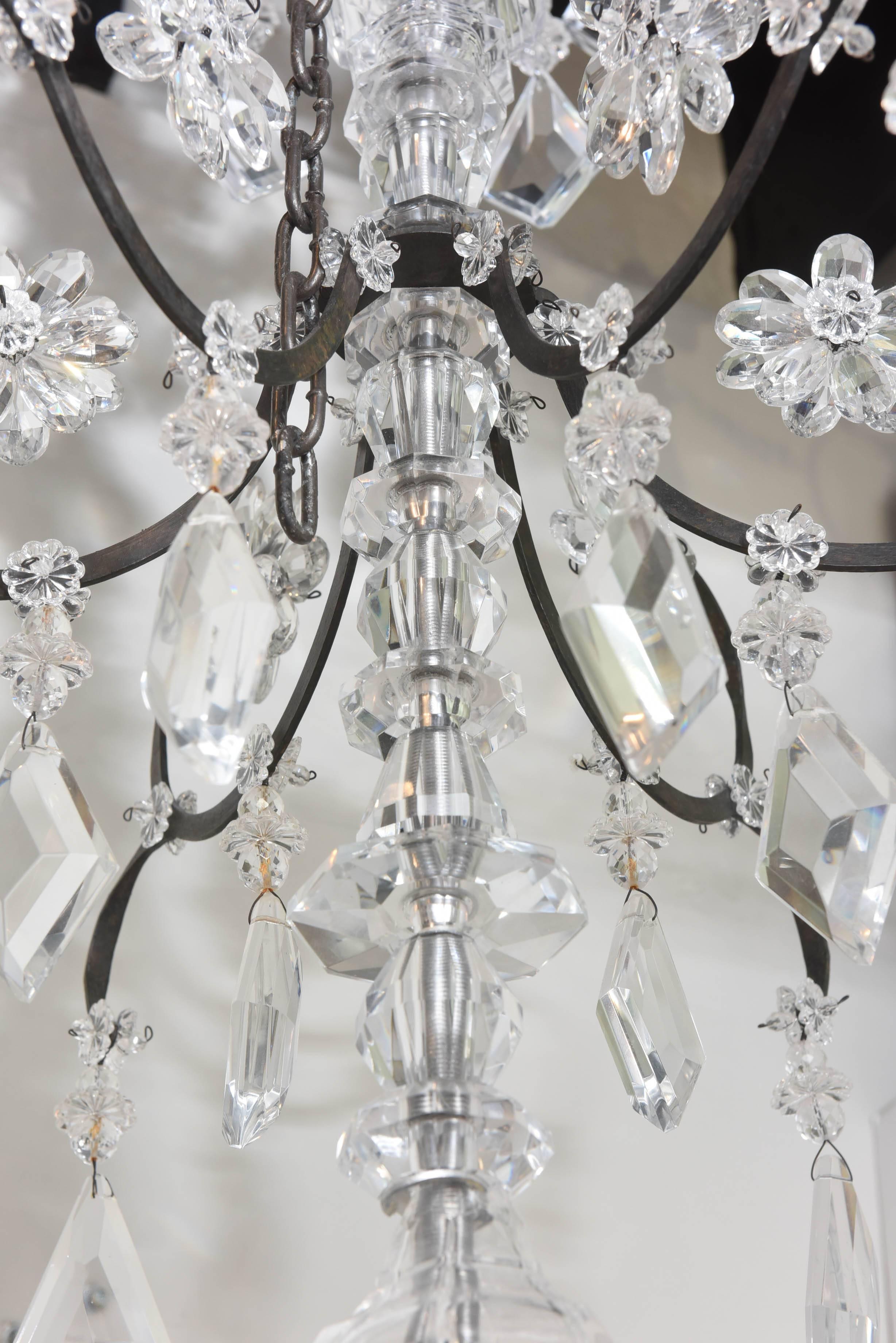 Large Three-Tier Crystal Chandelier 5
