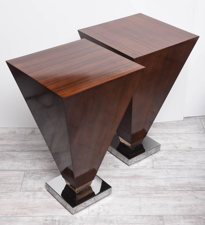 Pair of Art Deco Style Side Tables at 1stDibs