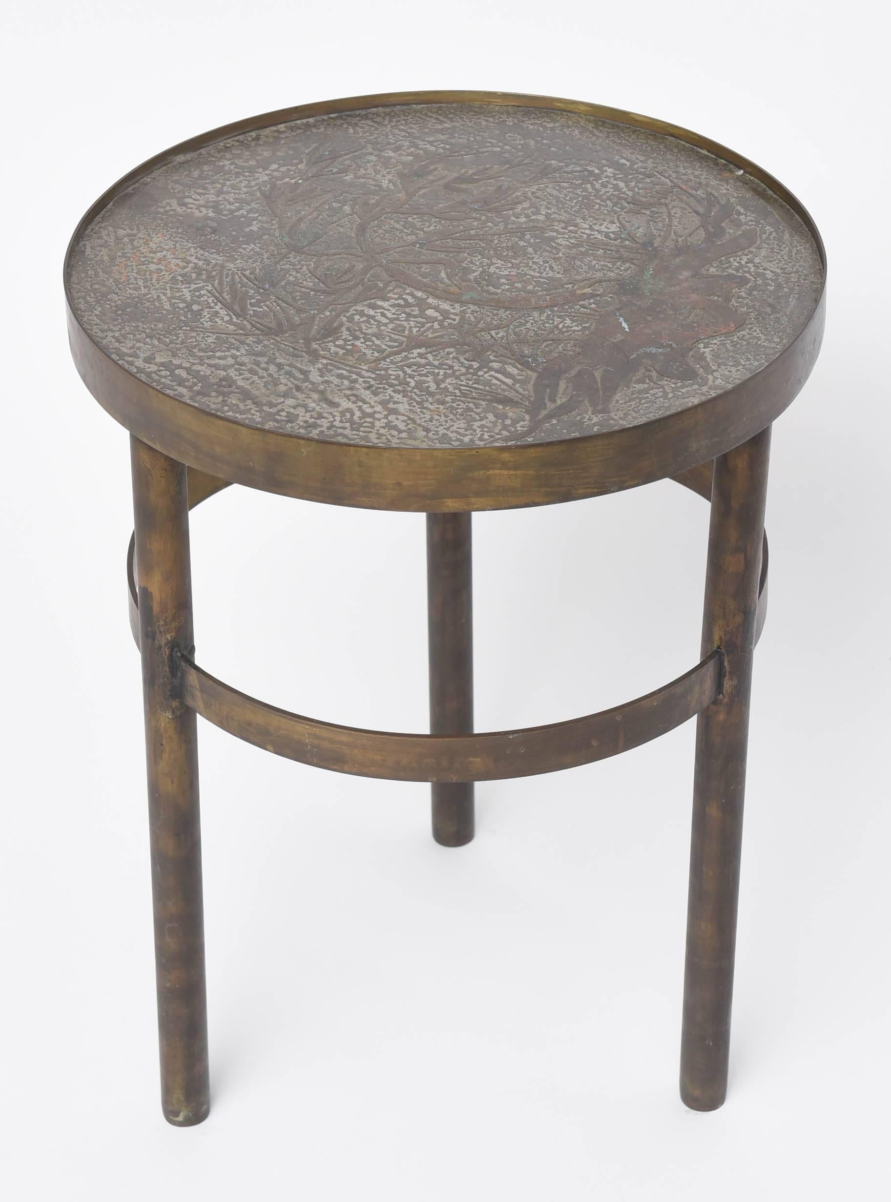 Great Laverne side table with a unique design.