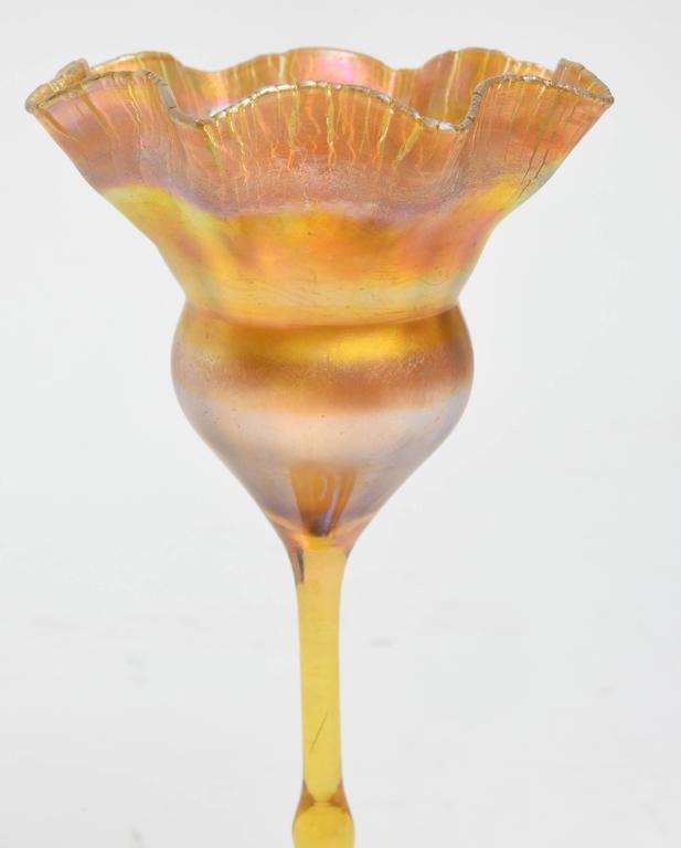 Tiffany Studios Floriform Vase In Excellent Condition For Sale In West Palm Beach, FL