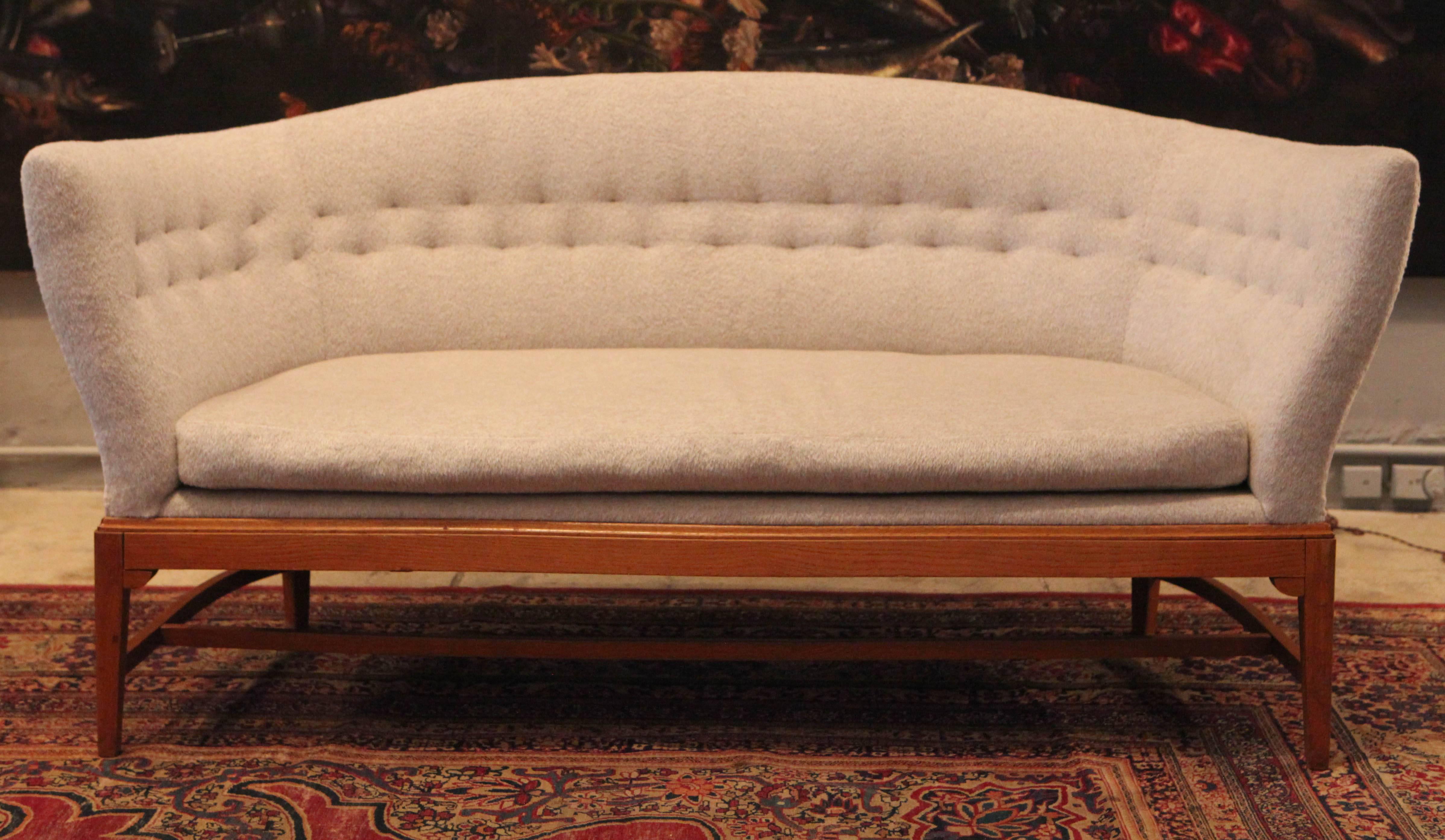 Brushed Danish Loveseat , circa 1950