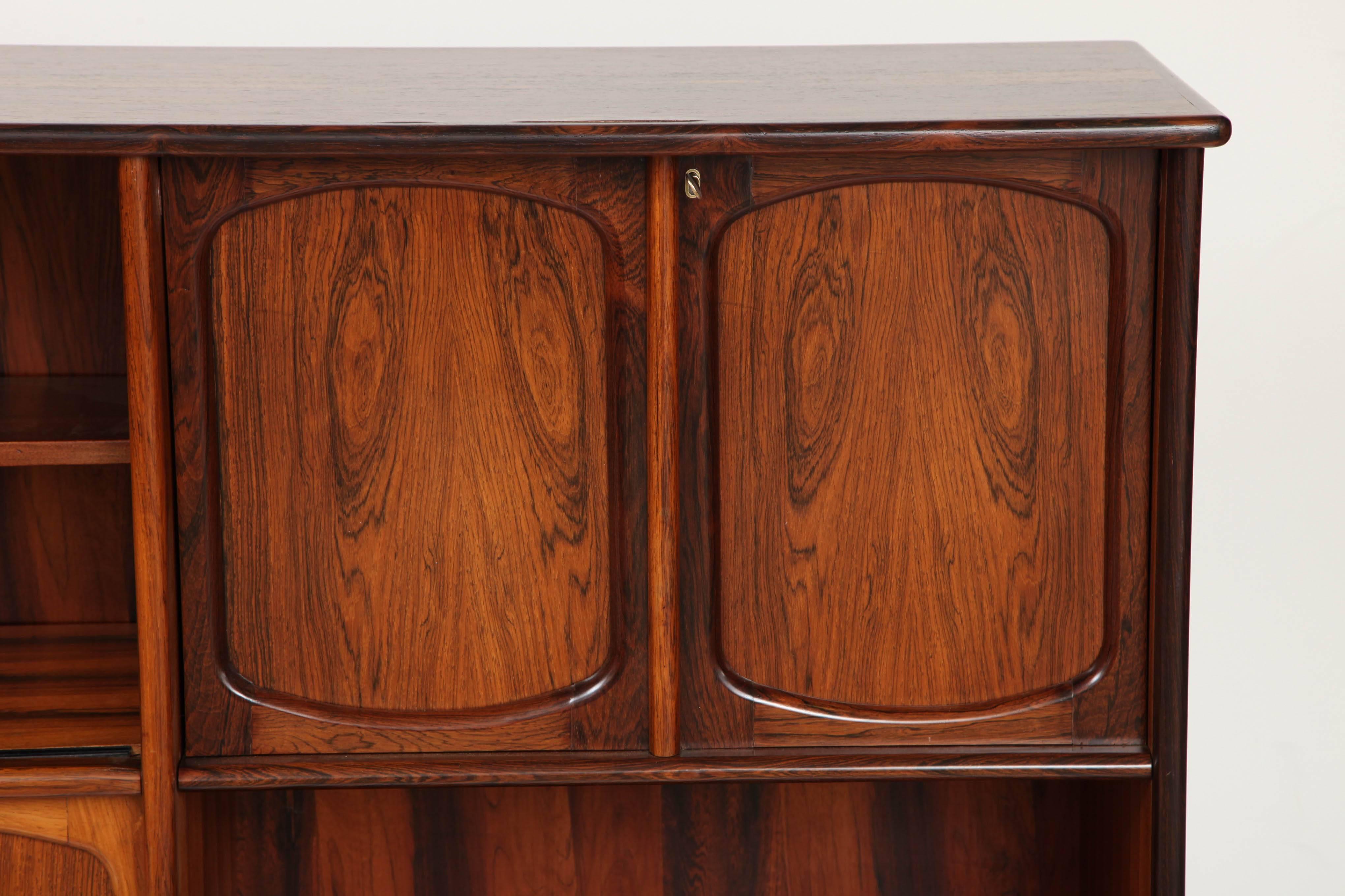 Rosewood Secretary by Berg In Excellent Condition For Sale In New Jersey City, NJ