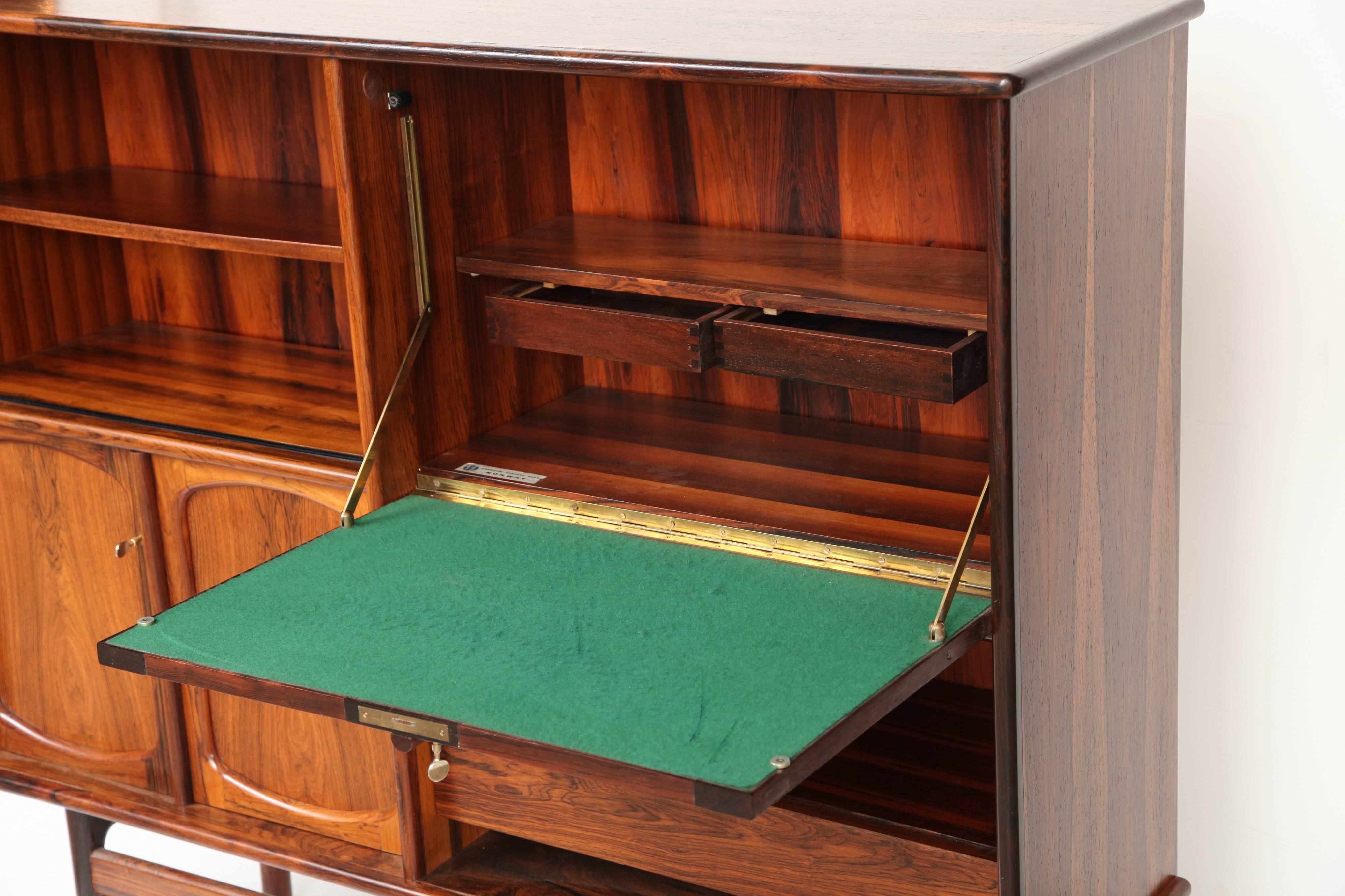 Rosewood Secretary by Berg For Sale 4
