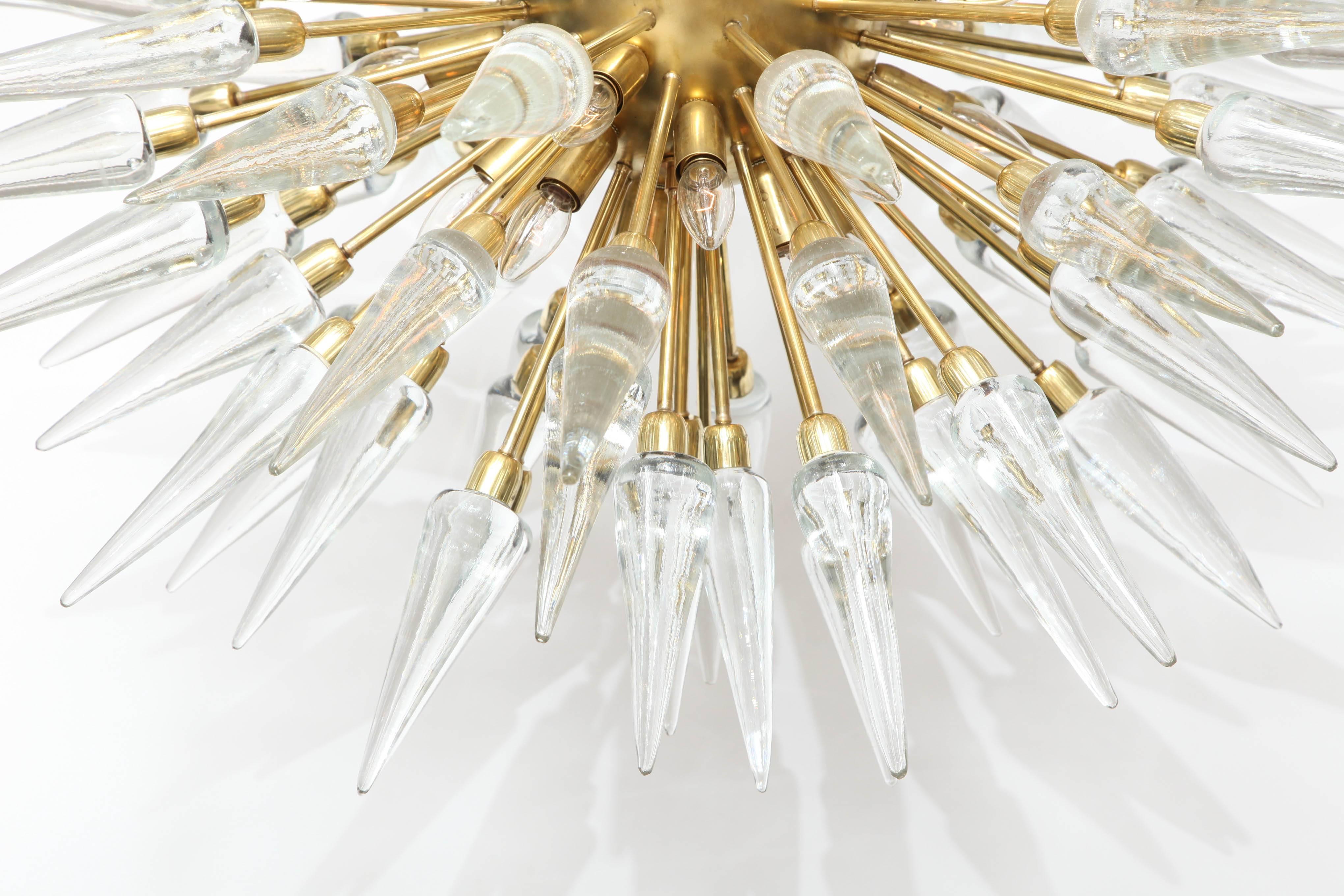 large starburst chandelier