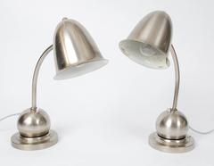 Pair of 1930's Dutch Table Lamps by Gispen, Daalderop