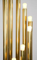 Brass Organ Pipe Floor Lamp by Reggiani
