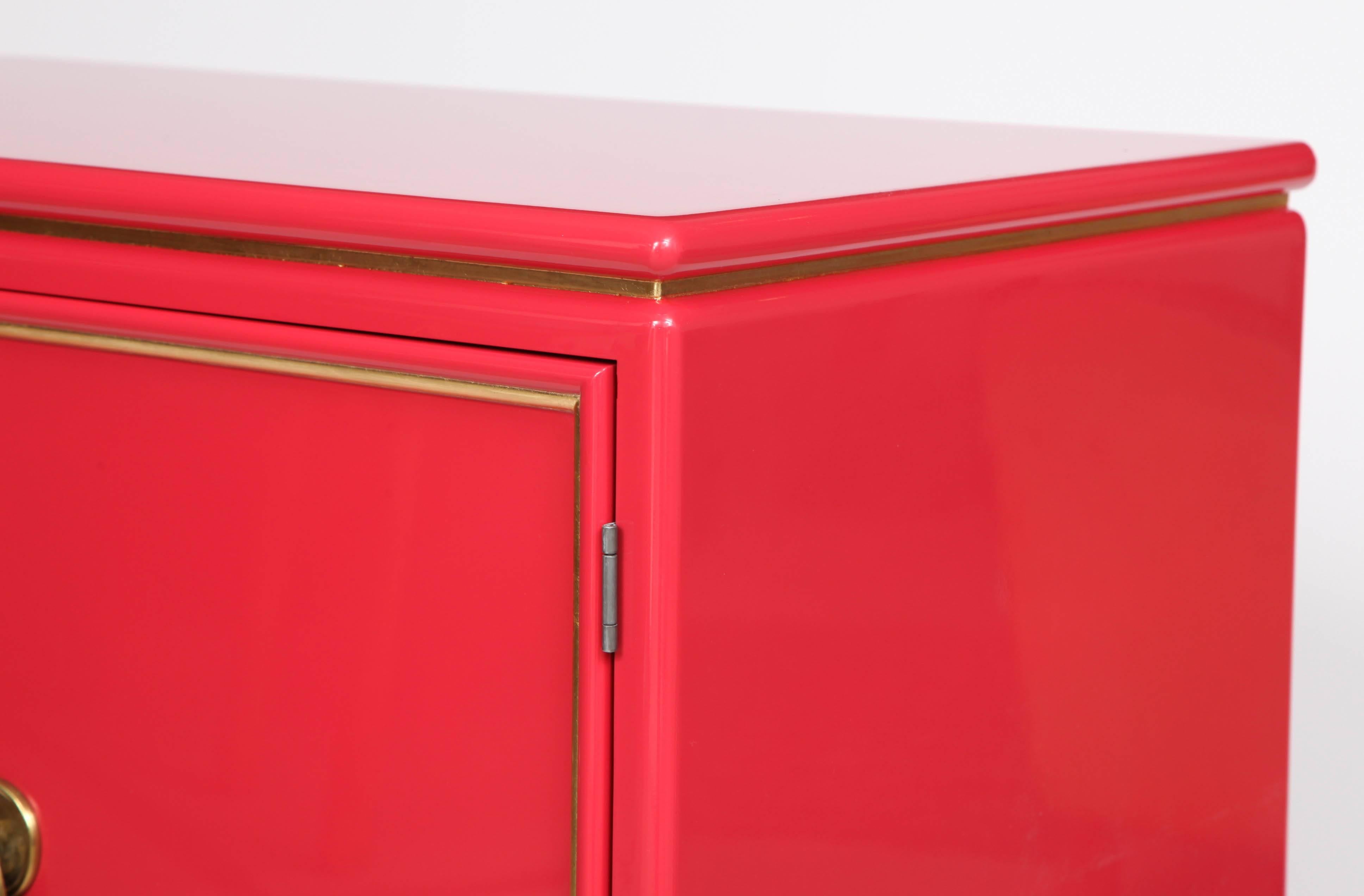Mastercraft Poppy Lacquered Cabinet 2