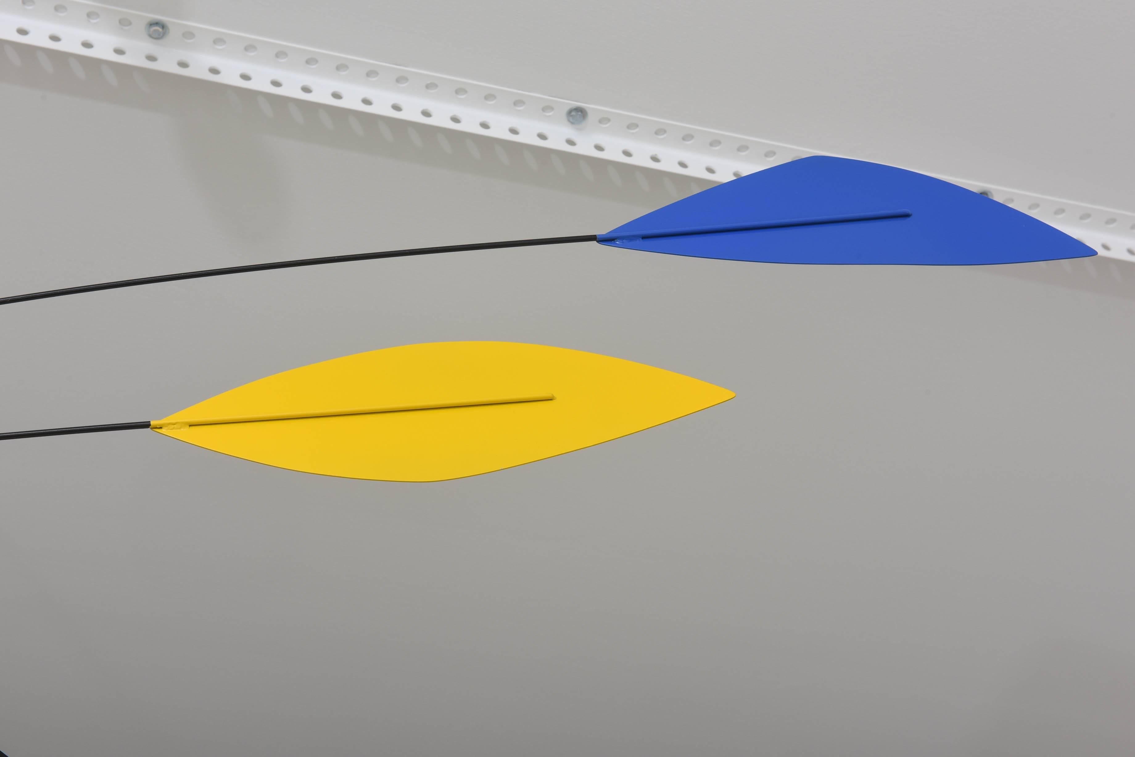 Metal Multi-Colored Mobile in the Manner of Alexander Calder, American, 20th Century