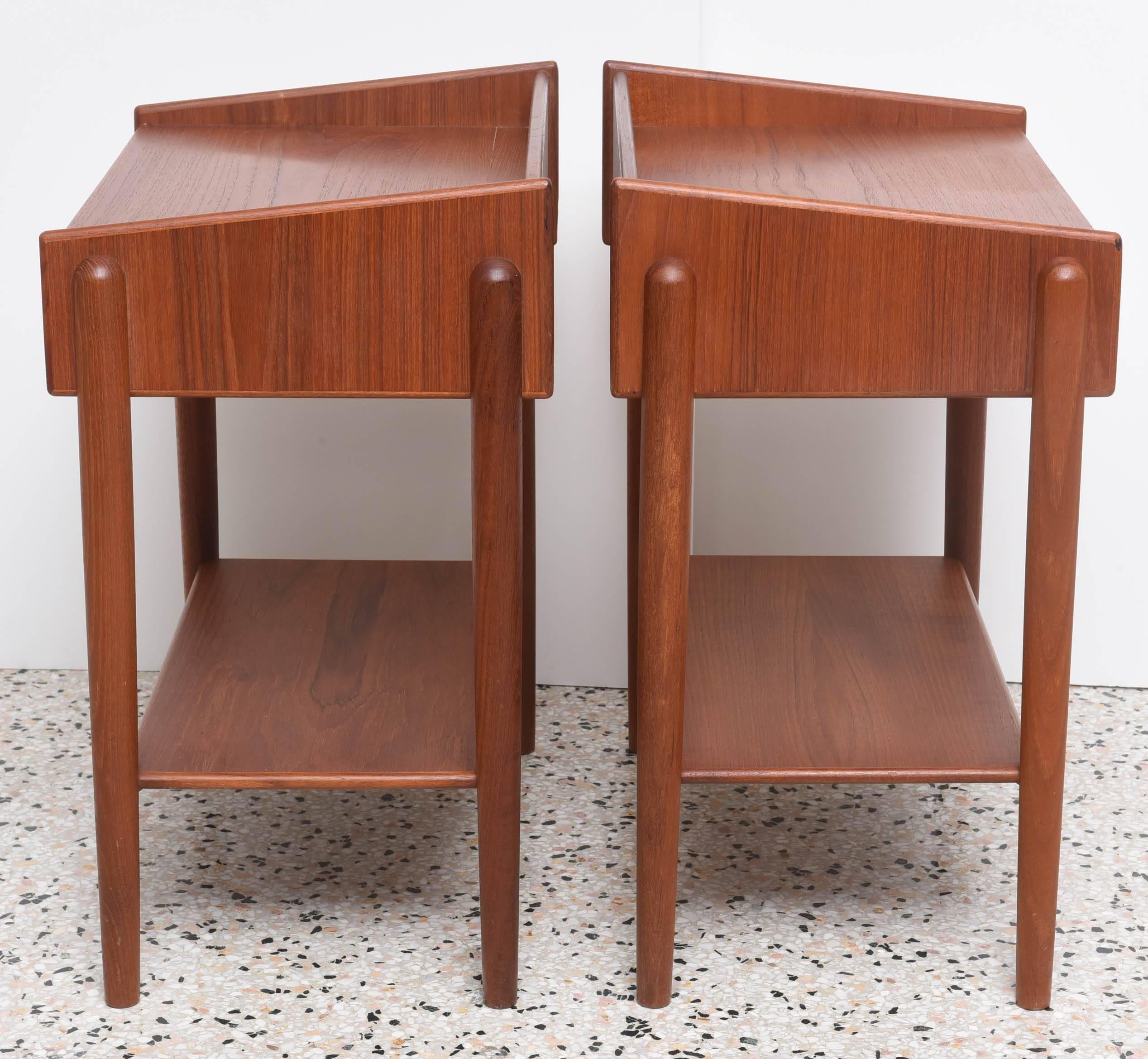 Pair of Danish Teak, Side Tables, Borge Mogensen for Soberg Moblefabrik, 1960s 1