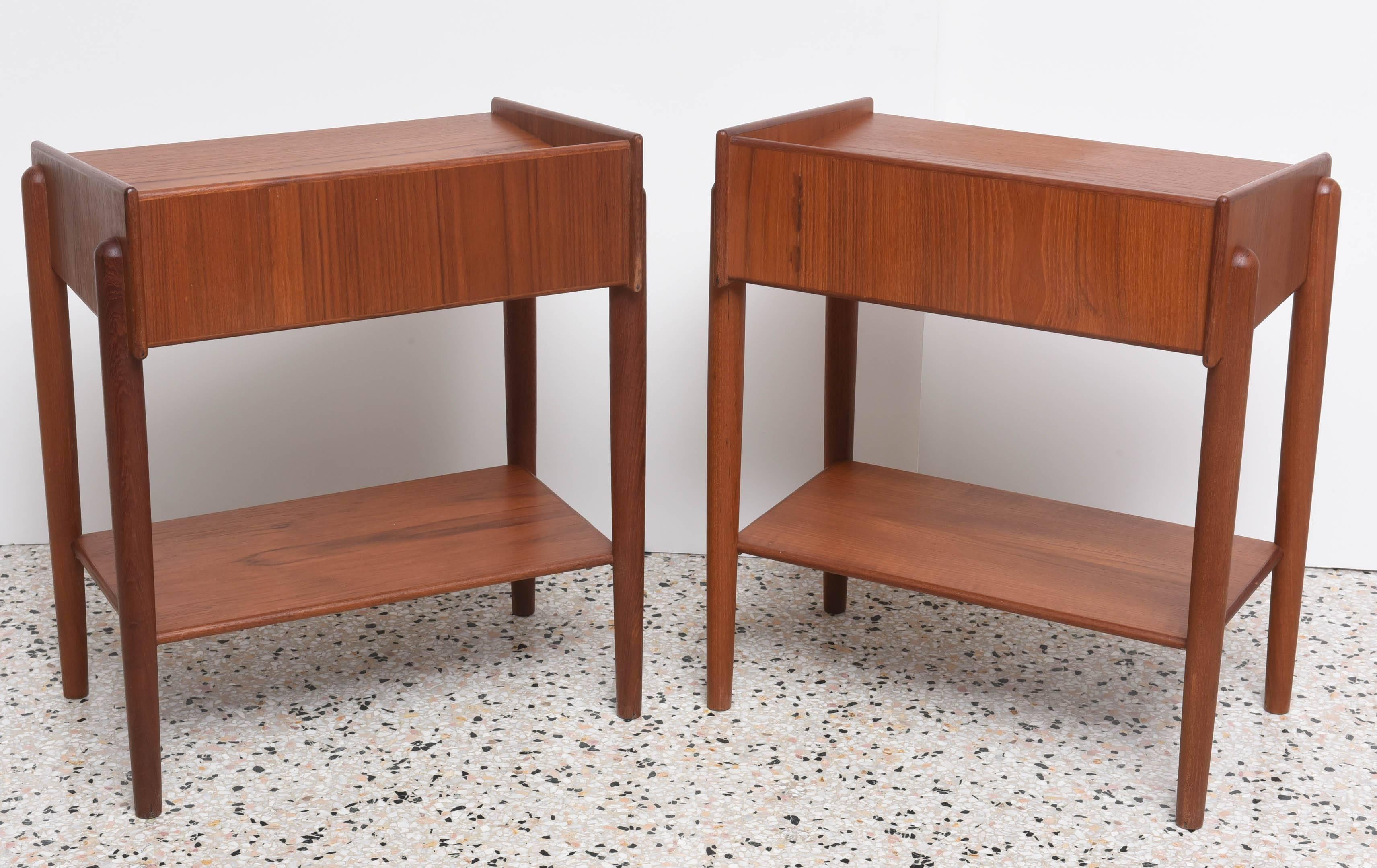 Pair of Danish Teak, Side Tables, Borge Mogensen for Soberg Moblefabrik, 1960s 2