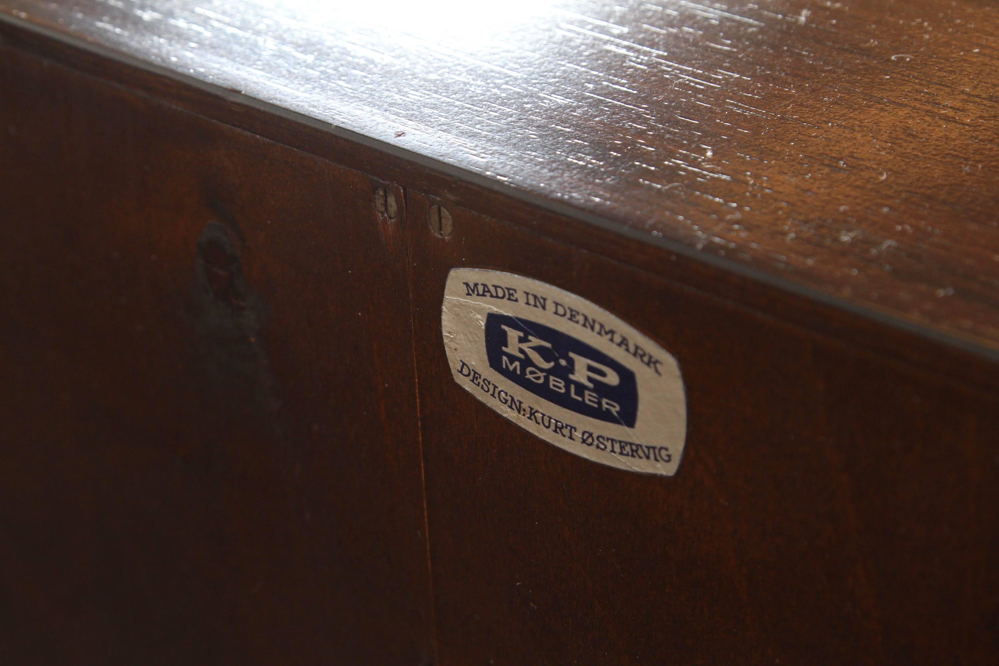 Tall Rosewood Credenza by Kurt Ostervig 4