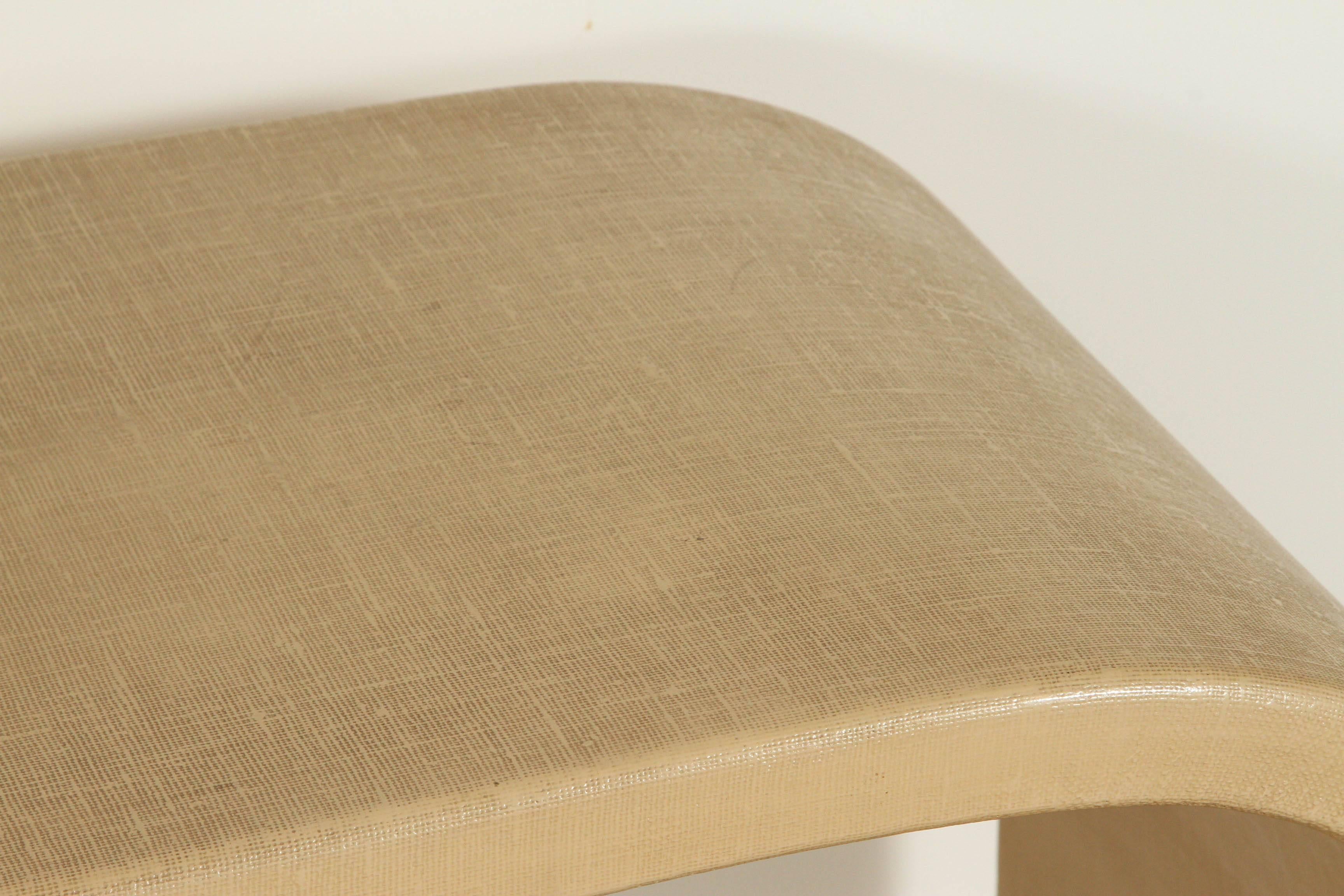 Linen Clad Console by Karl Springer 1