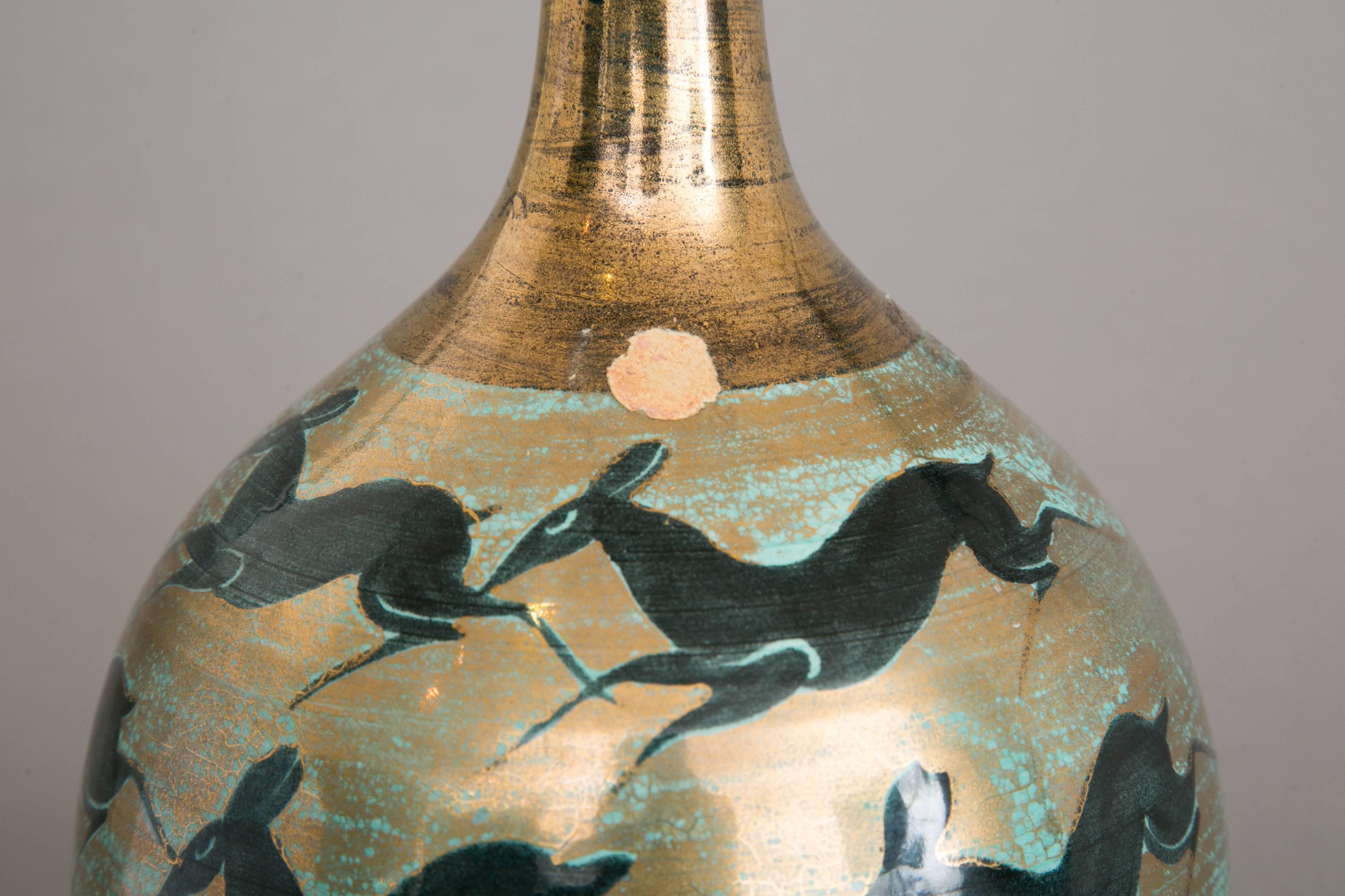 Vase en porcelaine de Jean Mayodon, années 1950. Bon état à Paris, FR