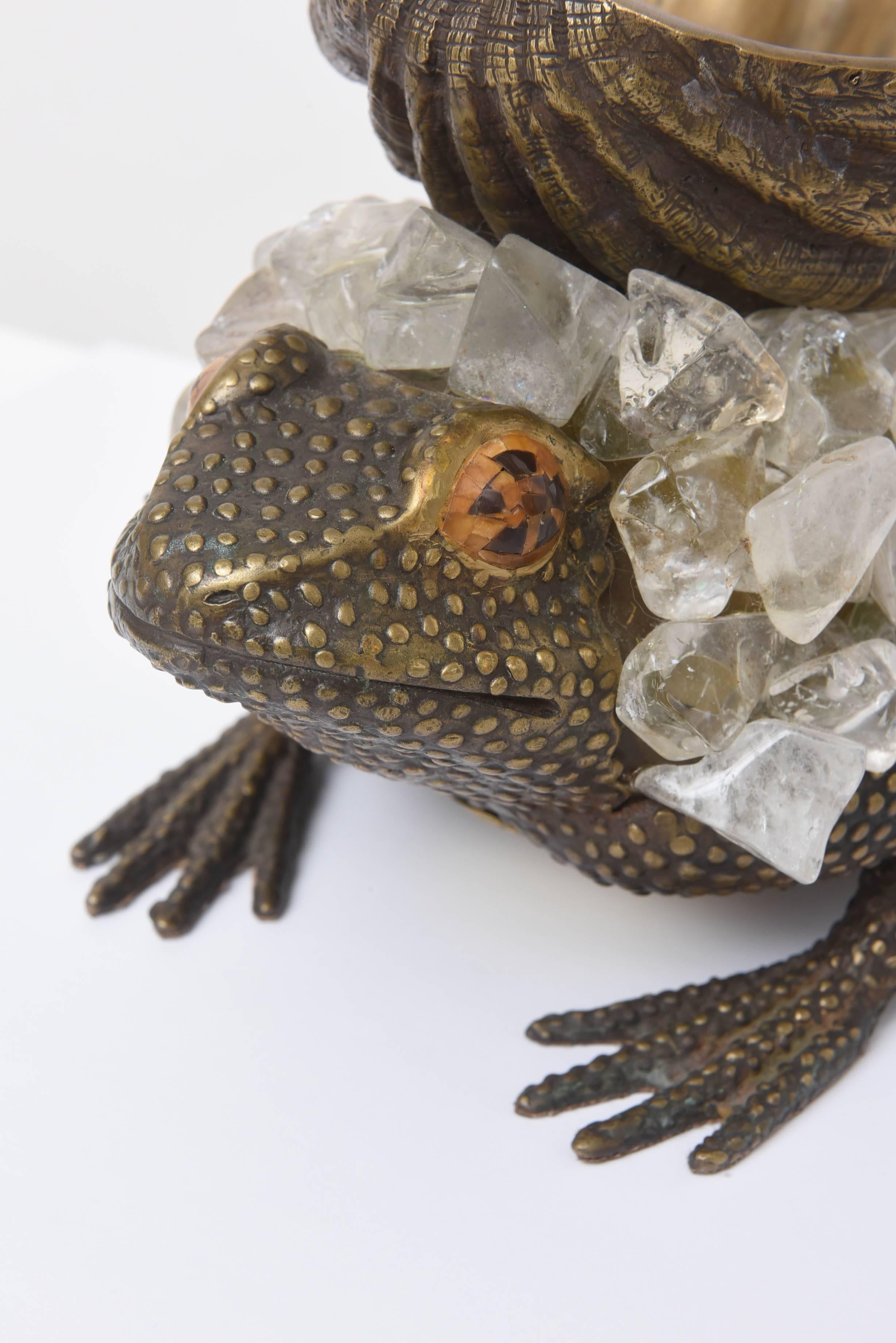 Late 20th Century Whimsical Bronze Frog