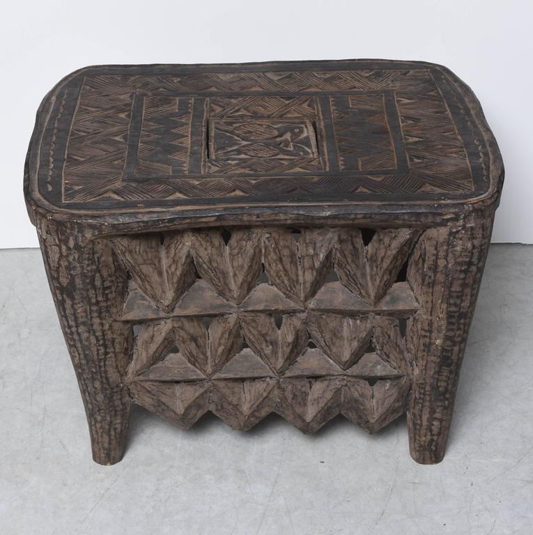 Stunning Nigerian Entrance Or Side Table Doubling As Jewelry Safe From Africa For Sale At 1stdibs