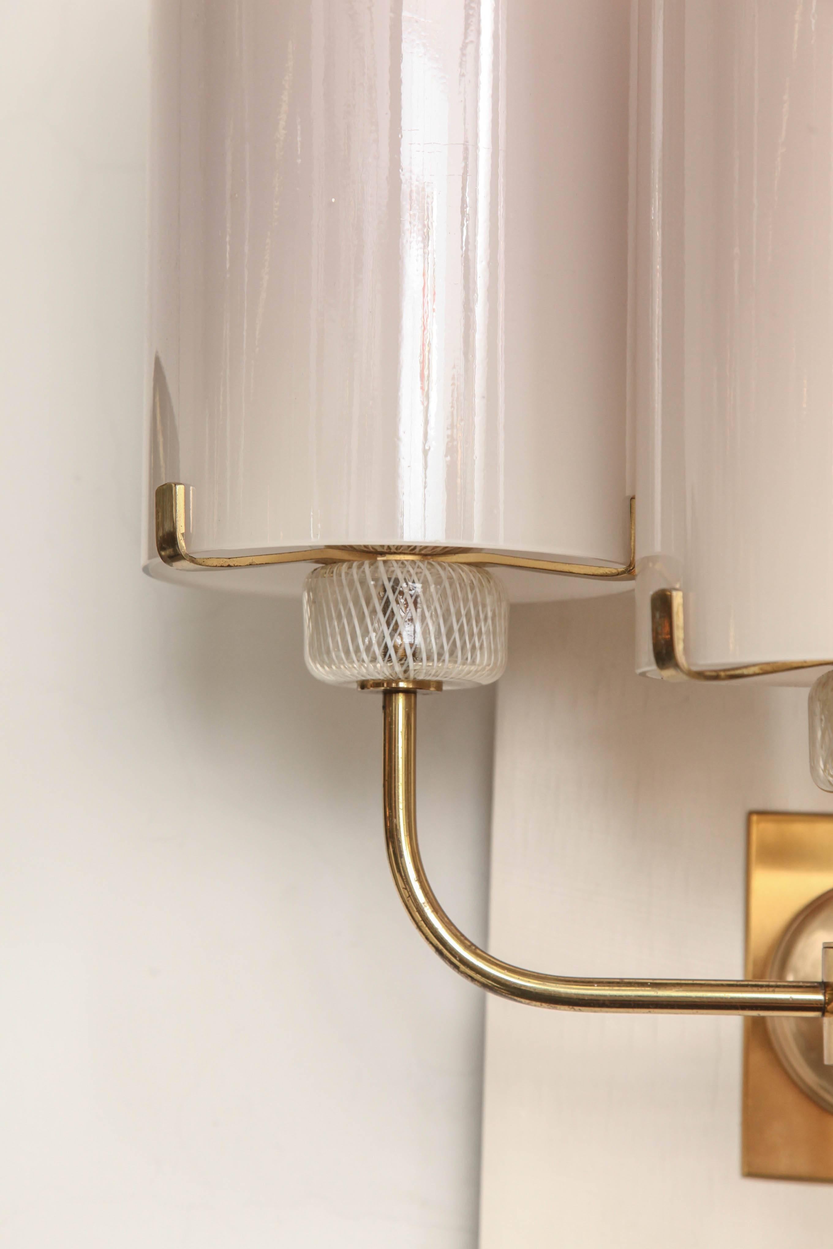 Italian Sconces designed by Barovier Toso made in Italy For Sale