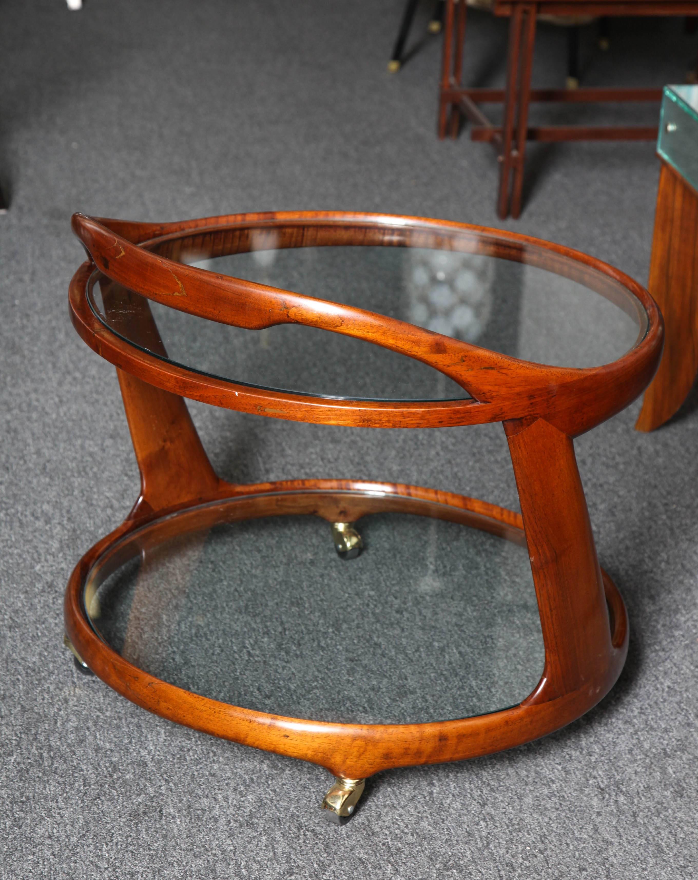 Bar Cart by Cesare Lacca made in Italy in 1950 For Sale 1