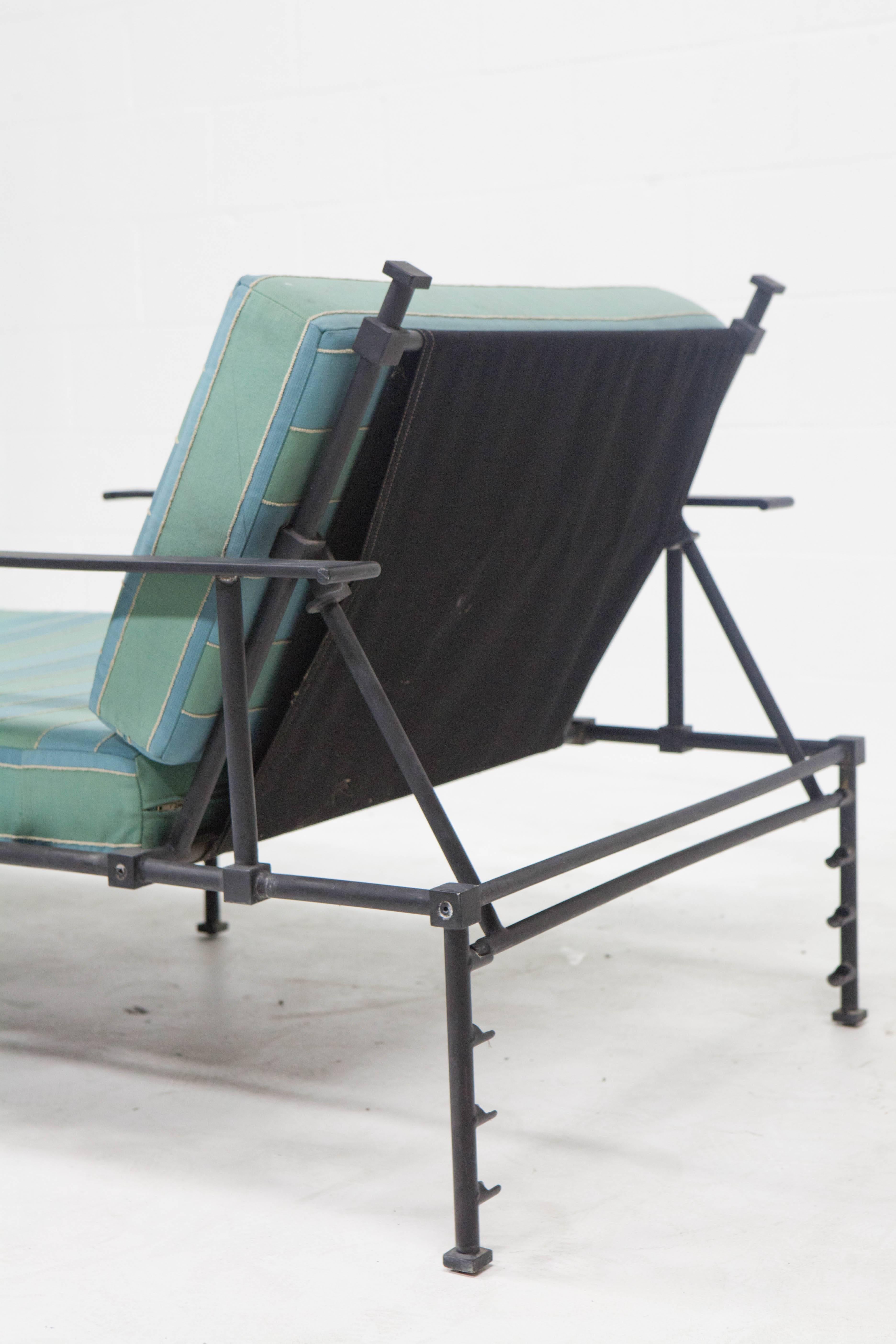 vintage aluminum chaise lounge