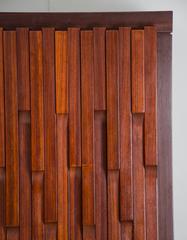 Italian Wardrobe in African Rosewood by Luciano Frigerio