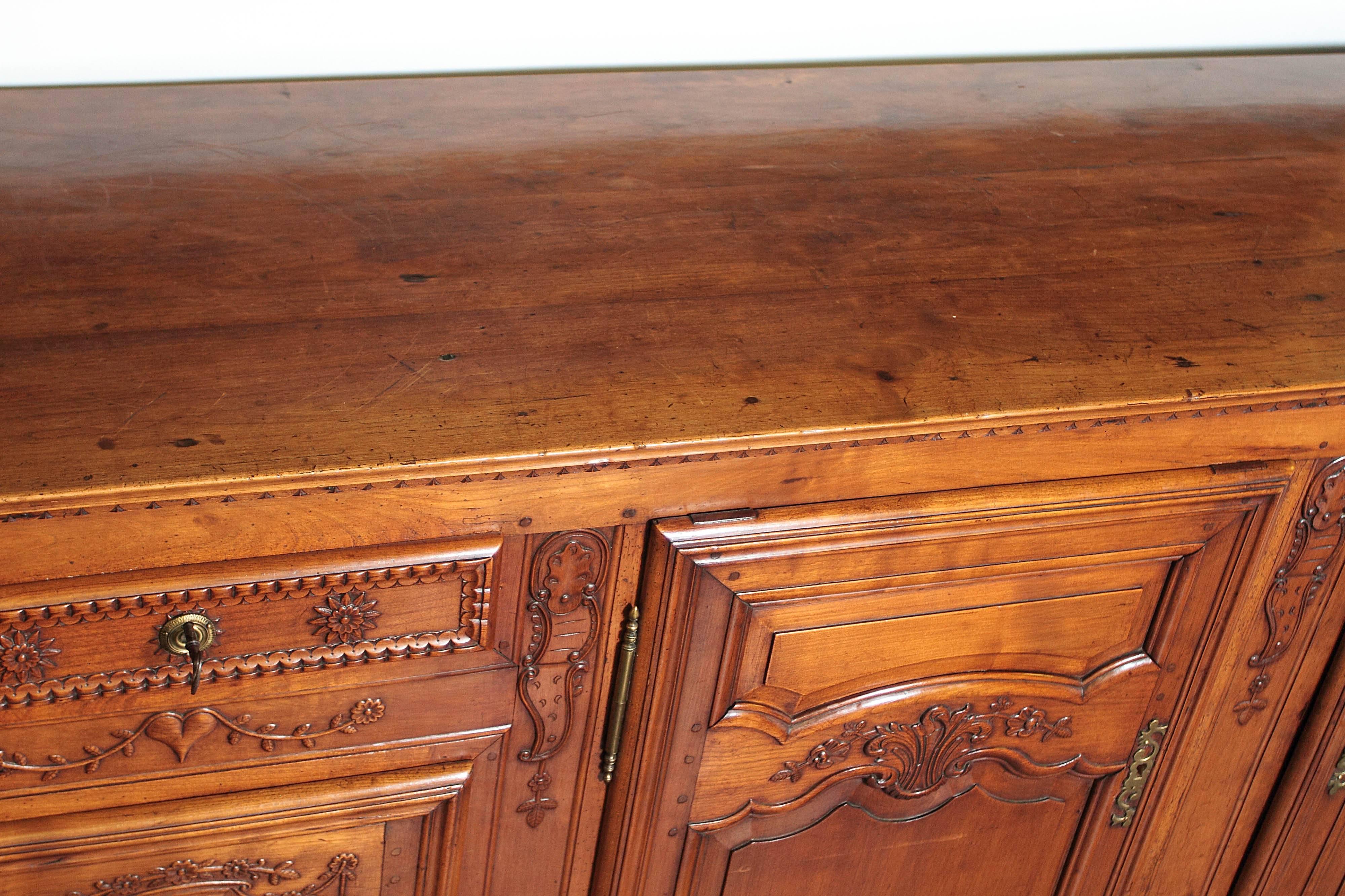 Long 18th Century Country French Cherry Enfilade from Northern France 2