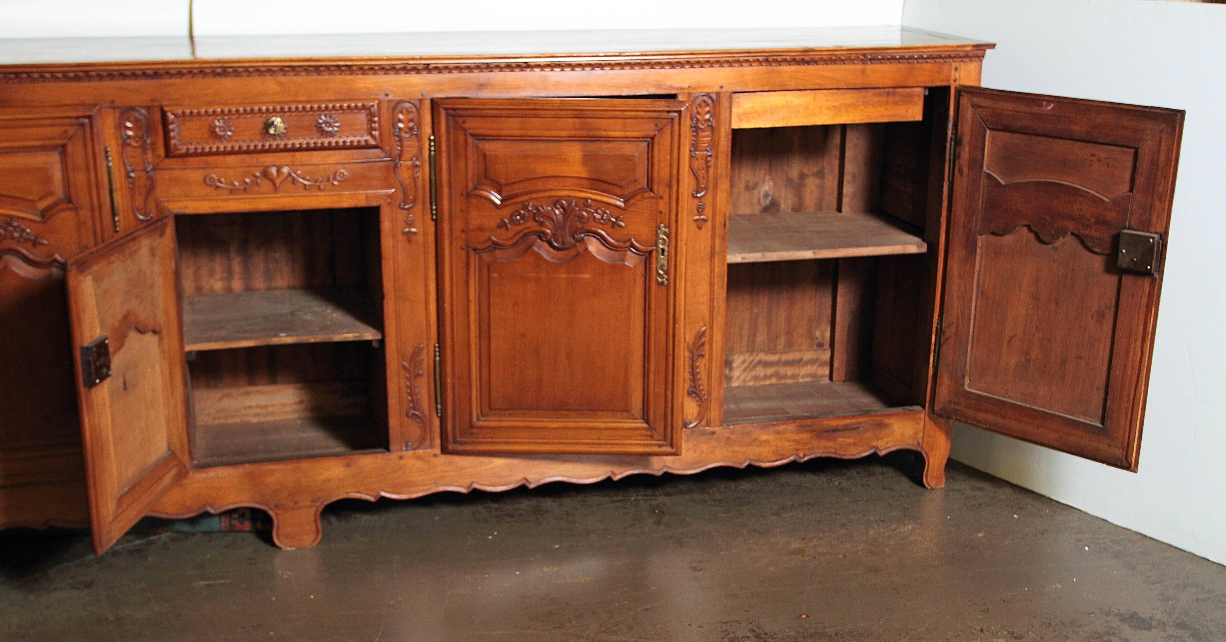 Long 18th Century Country French Cherry Enfilade from Northern France 5