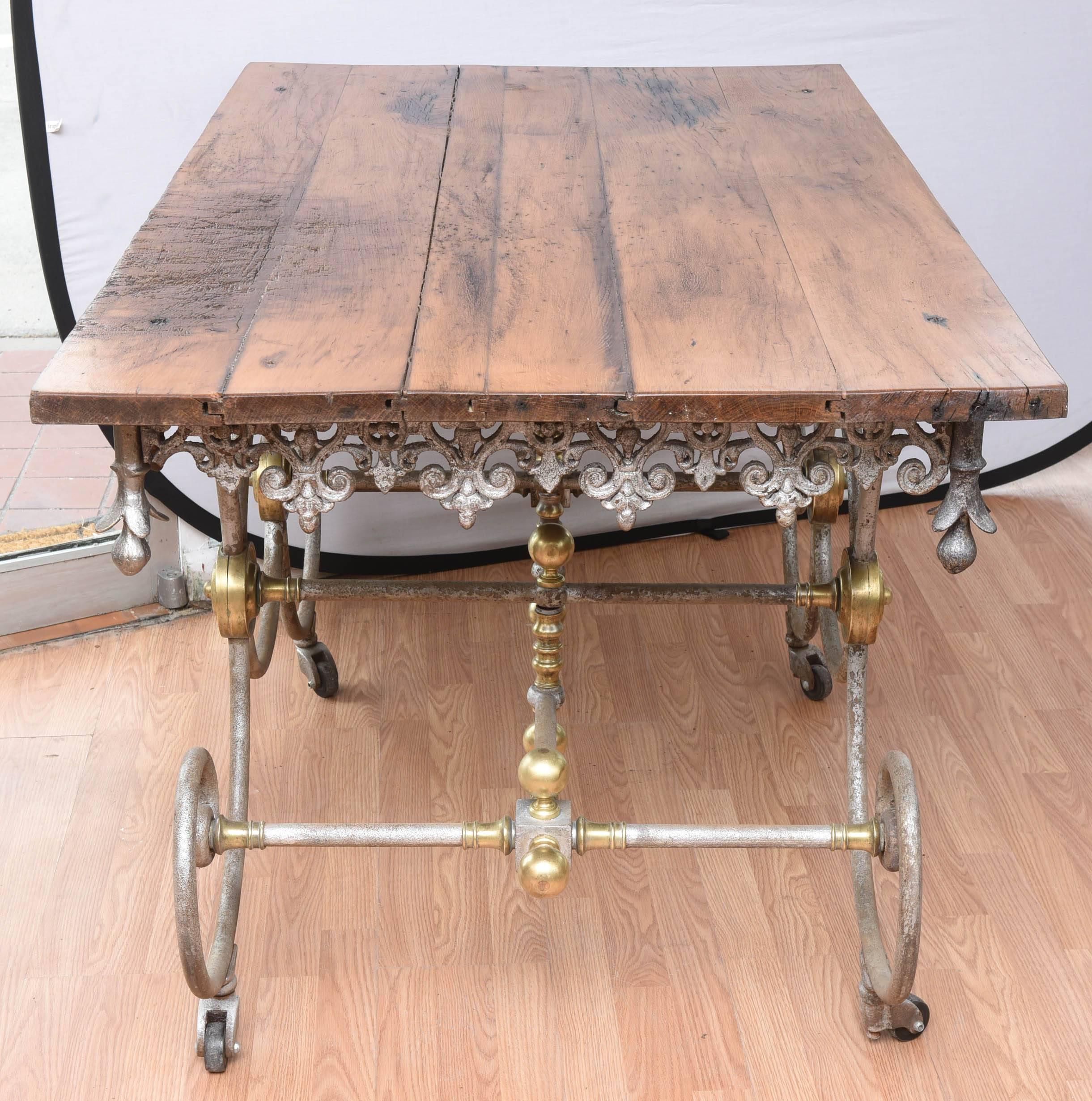 Rare 19th Century French Bakers Table 7