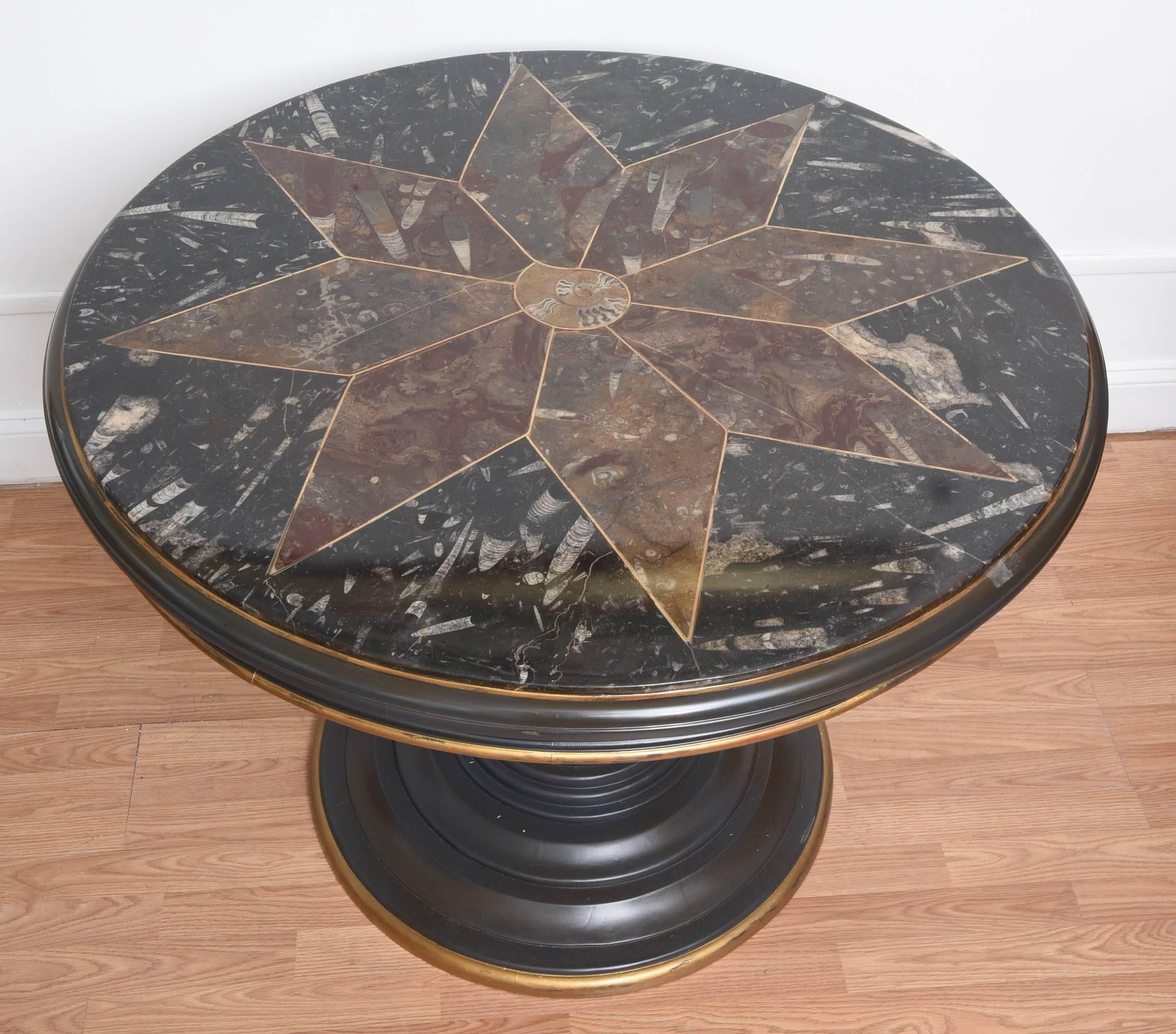 Early 20th Century Specimen Center Table with Fossils Top 2