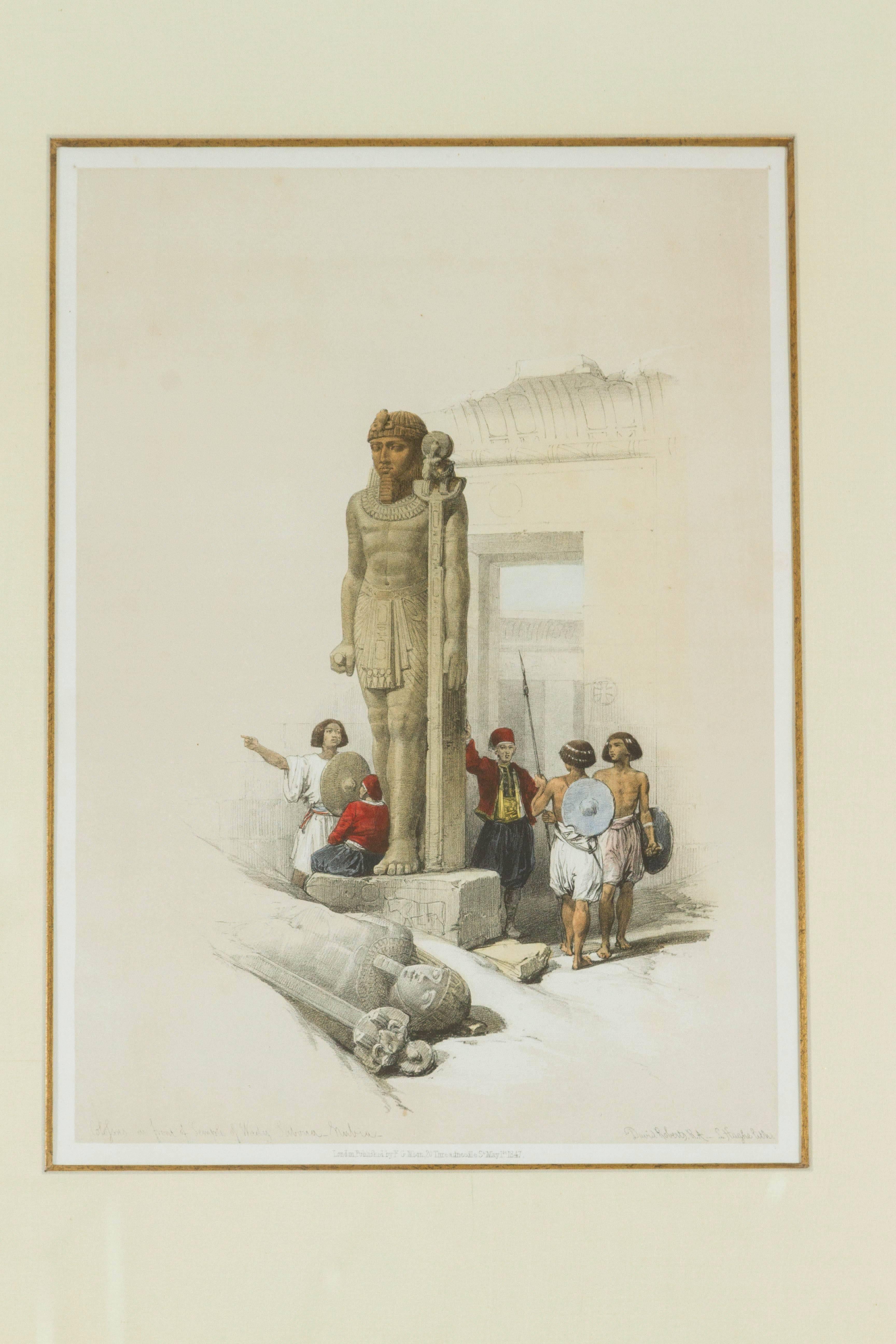 Mid-19th Century Set of Four David Roberts Lithographs  For Sale