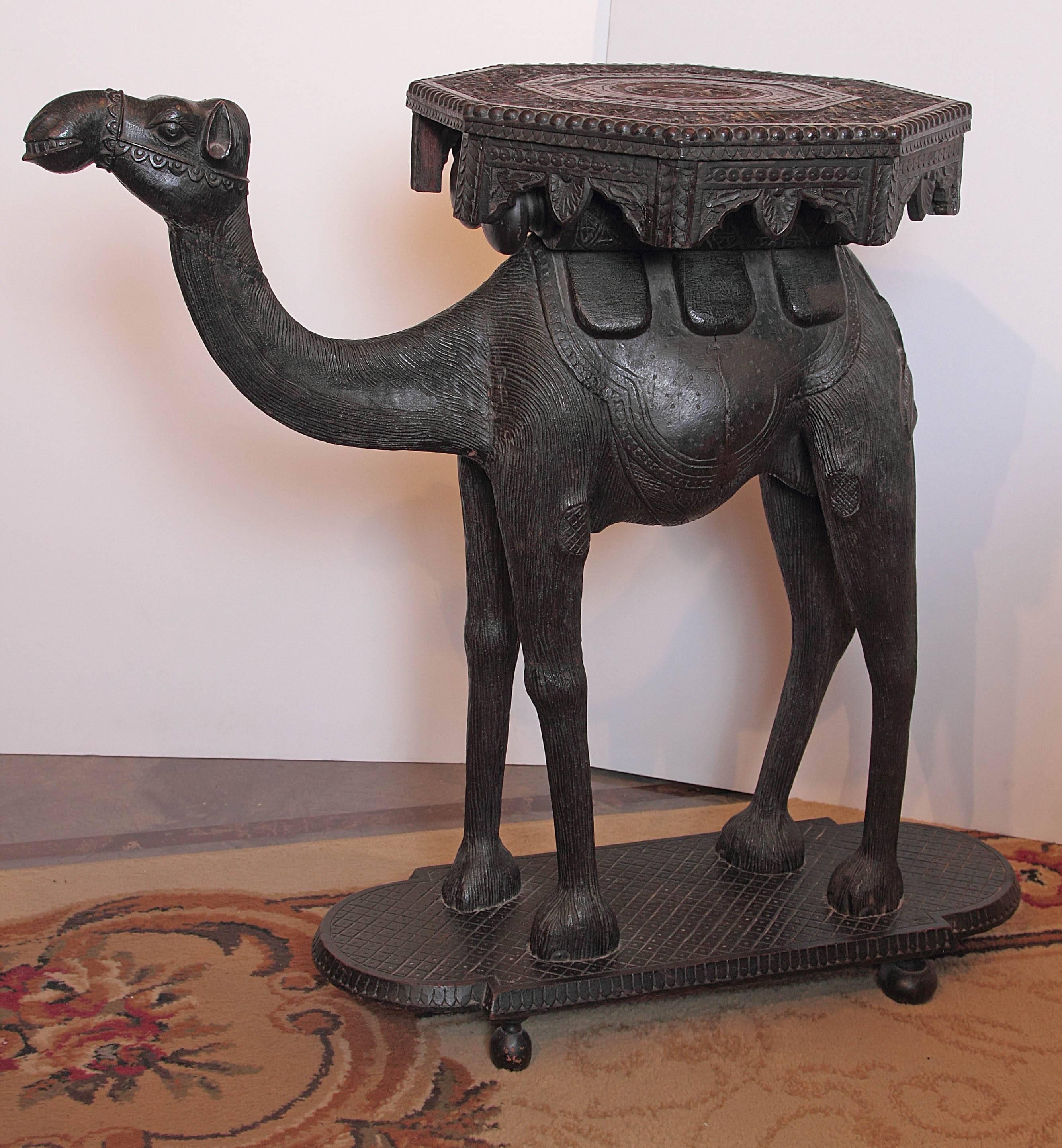 19th Century Anglo-Indian Camel Side Table 2