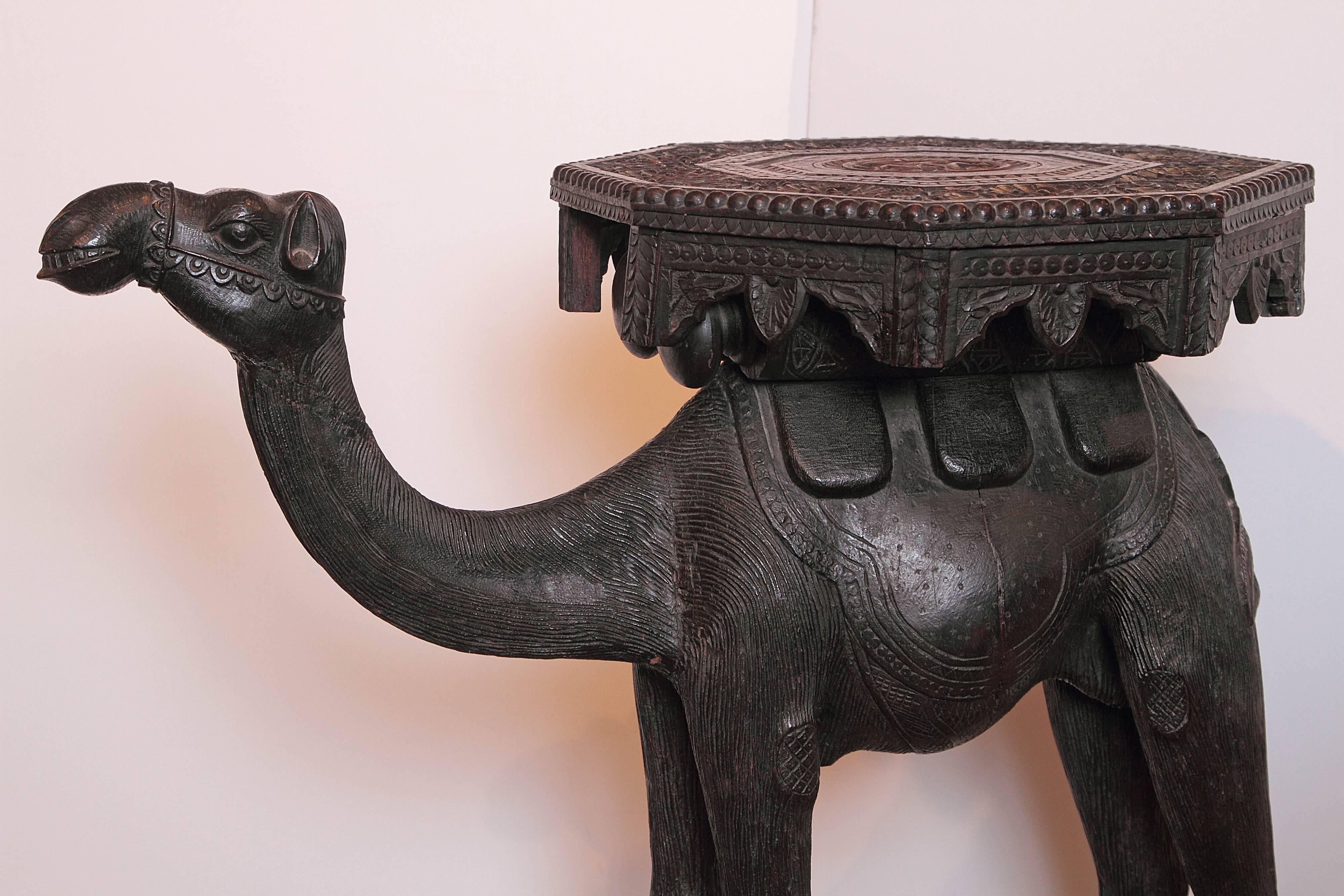 19th Century Anglo-Indian Camel Side Table 3