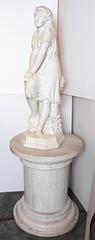 19th Century French Marble Sculpture Signed Philippe Poitevin