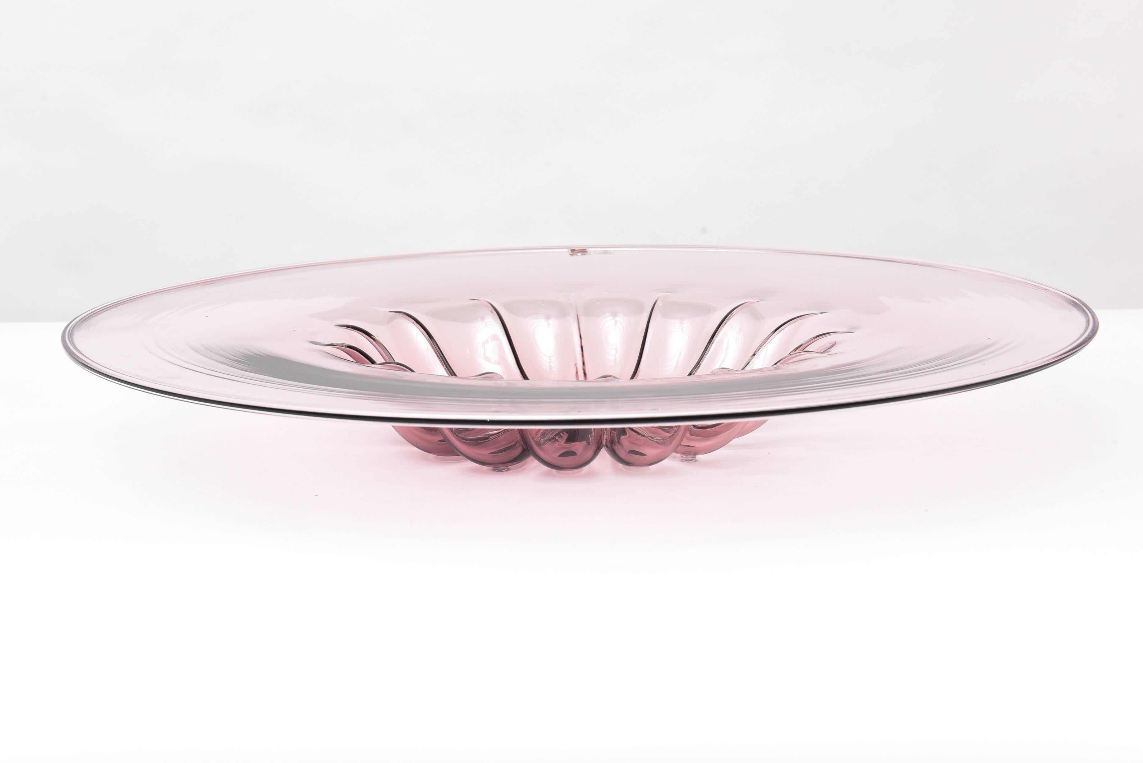 Italian Over-Sized Barovier e Toso Murano Centerpiece Bowl