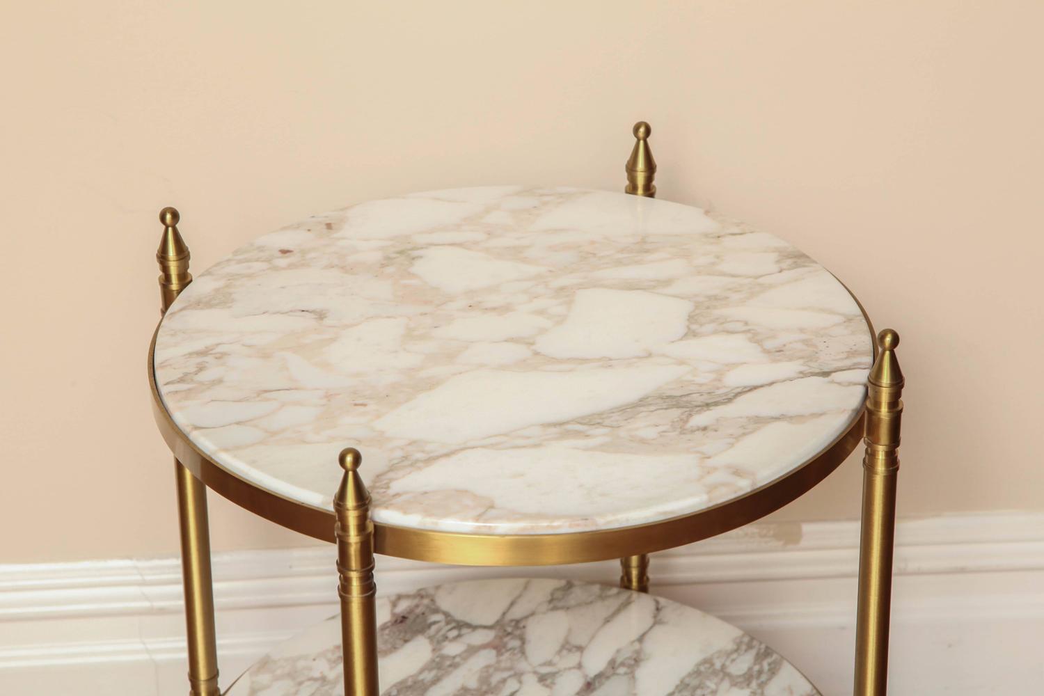 TwoTiered Small Round Side Table at 1stdibs