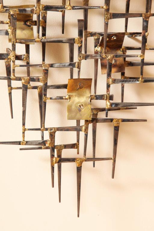 Contemporary Curtis Jere Style Wall Sculpture at 1stDibs