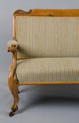 Victorian Walnut Frame Small Settee