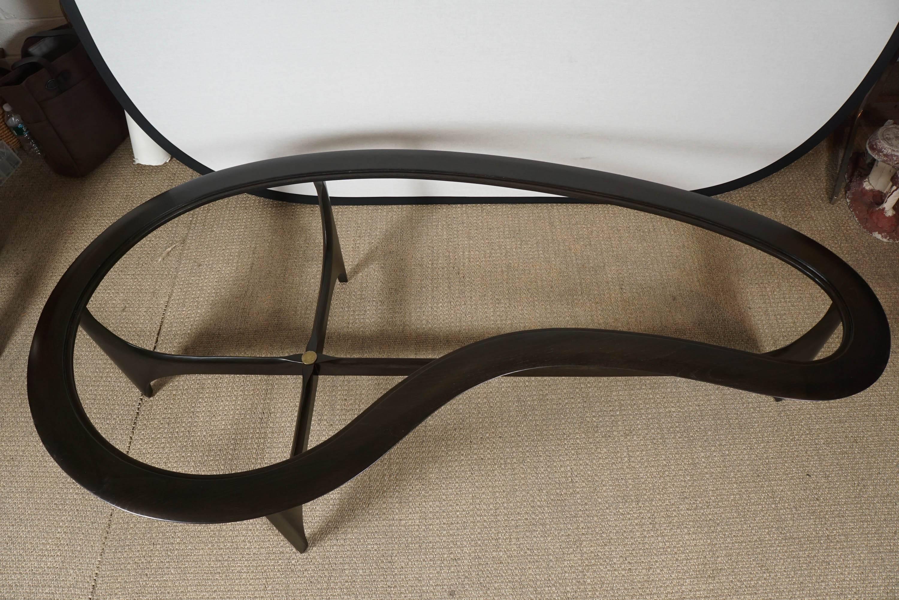 Mid-20th Century Adrian Pearsall Boomerang Coffee Table in Black